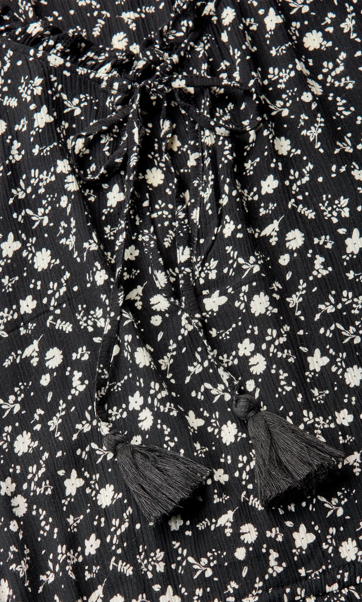 Evans Black & White Ditsy Print Tunic Dress - Image 8