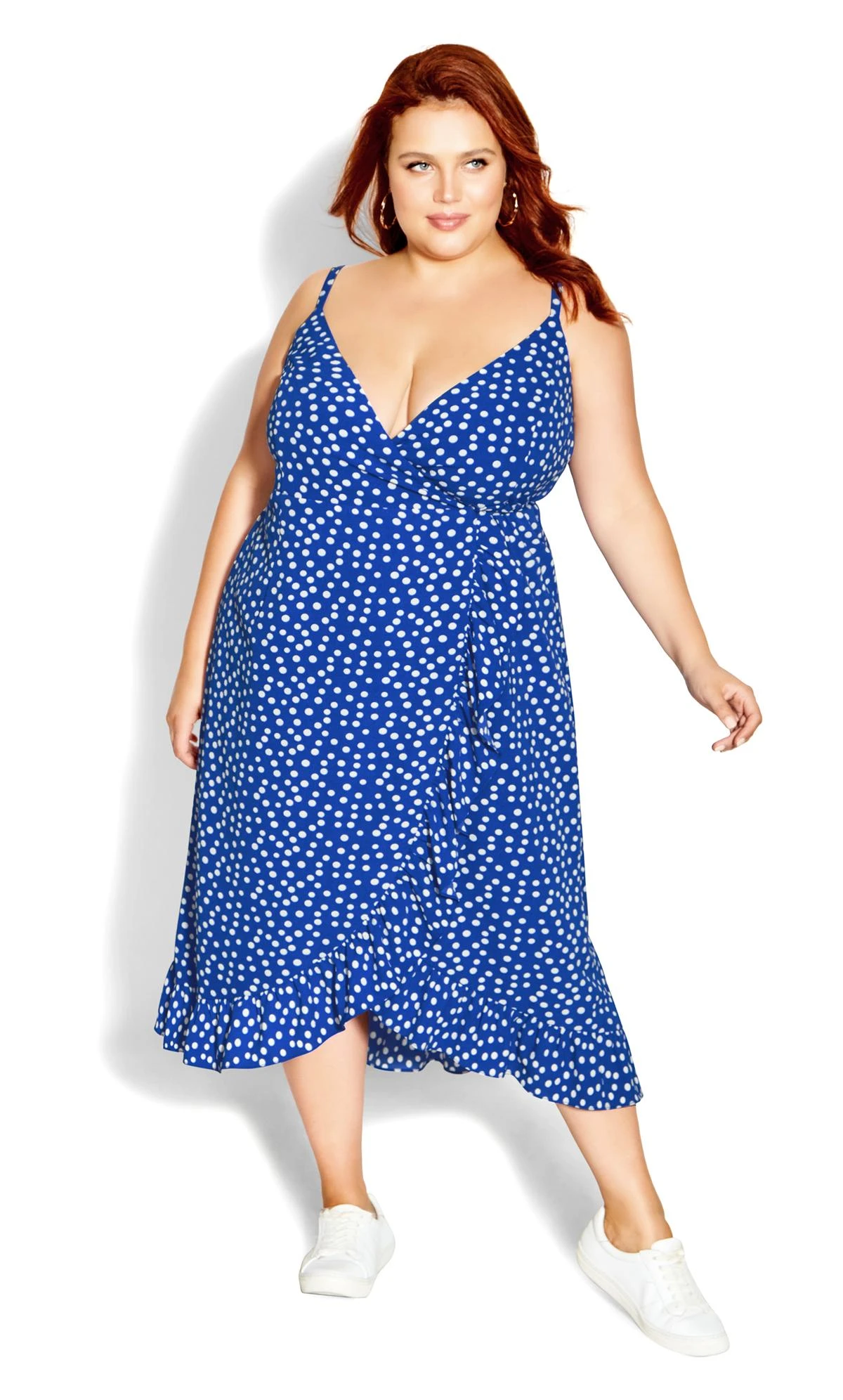 City Chic Blue Wrap Dream Dress