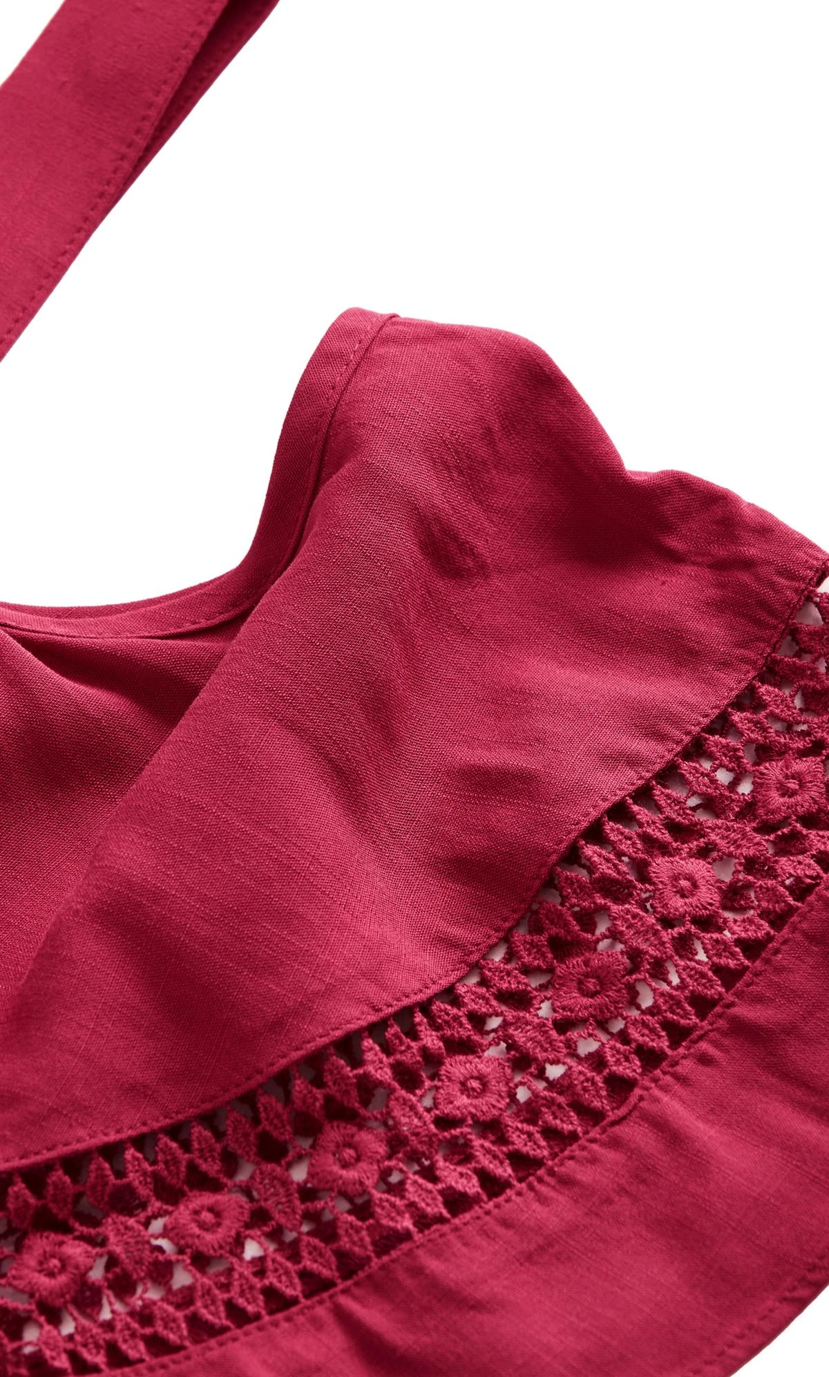 City Chic Red Trim Cold Shoulder Flutter Mini Dress - Image 5