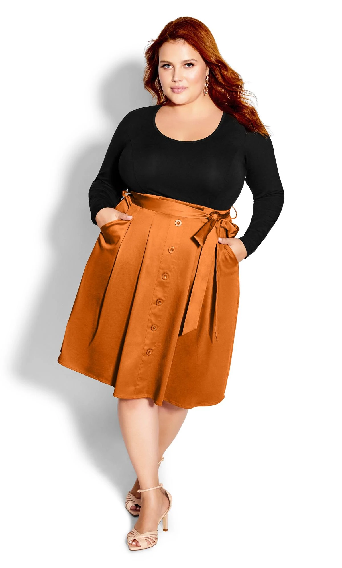 City Chic Brown Uptown Girl Dress - Image 3