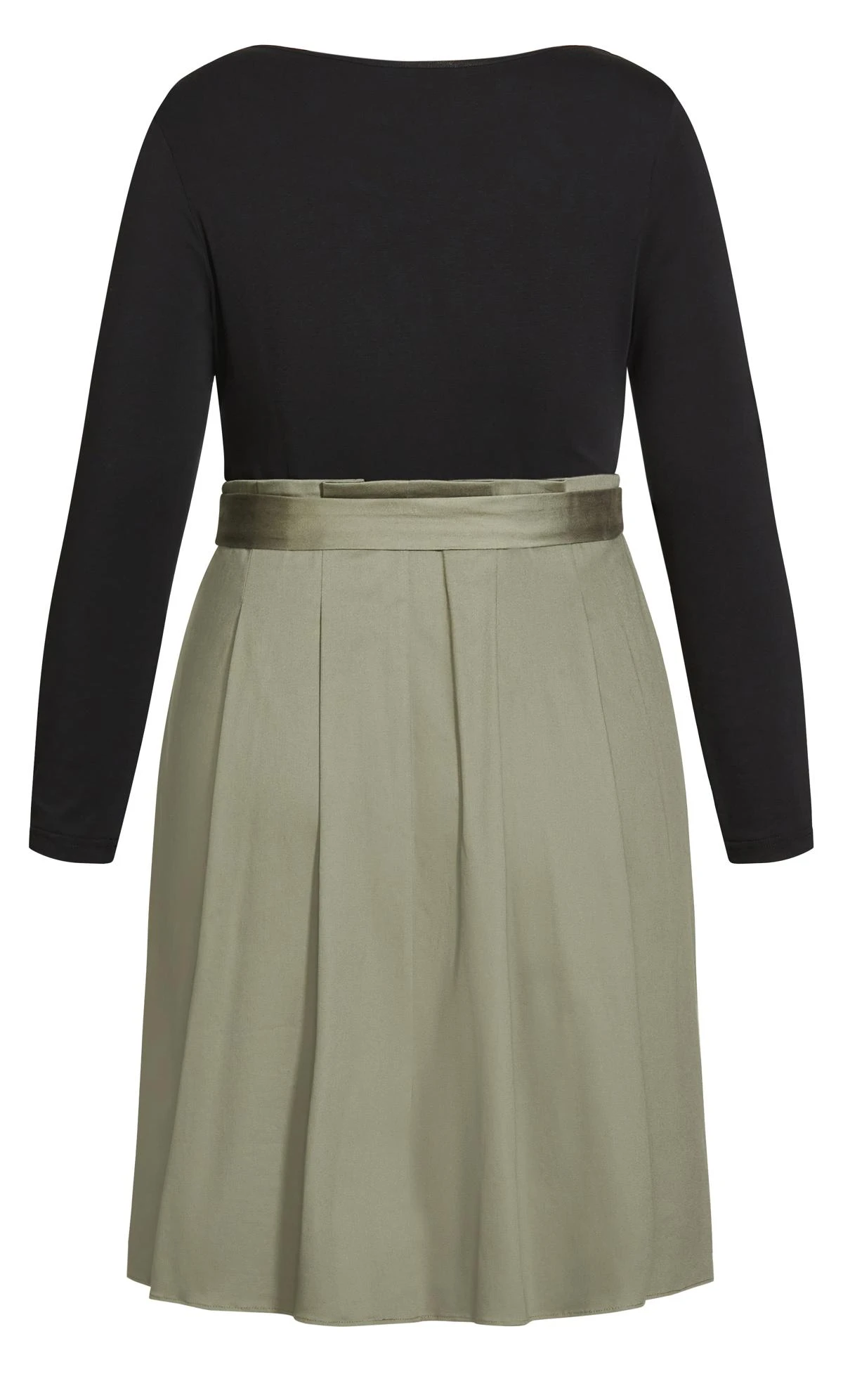 City Chic Sage Green Button Through Skirt - Image 6