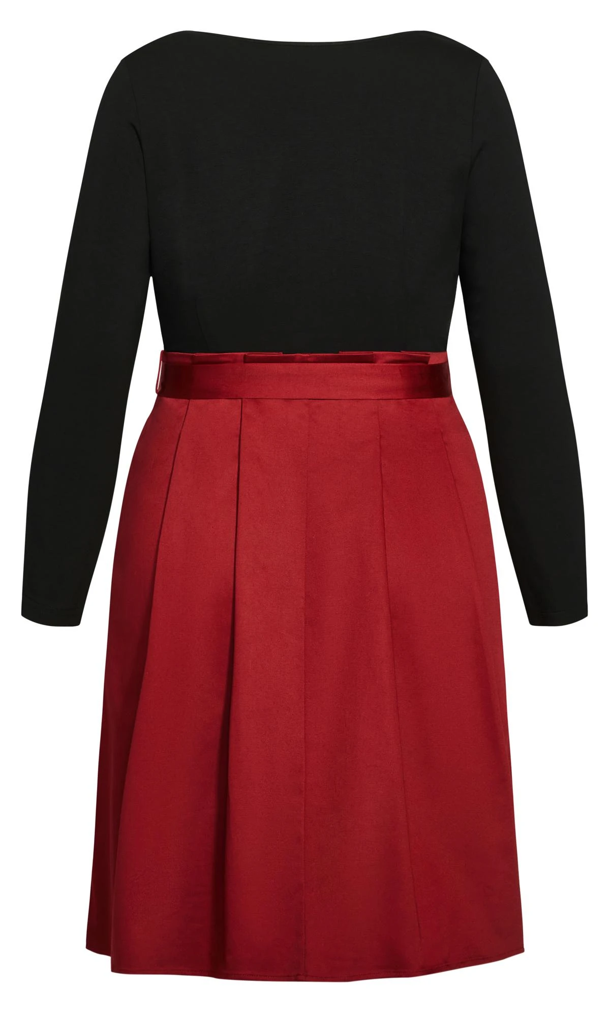 City Chic Red Button Through Skirt - Image 6