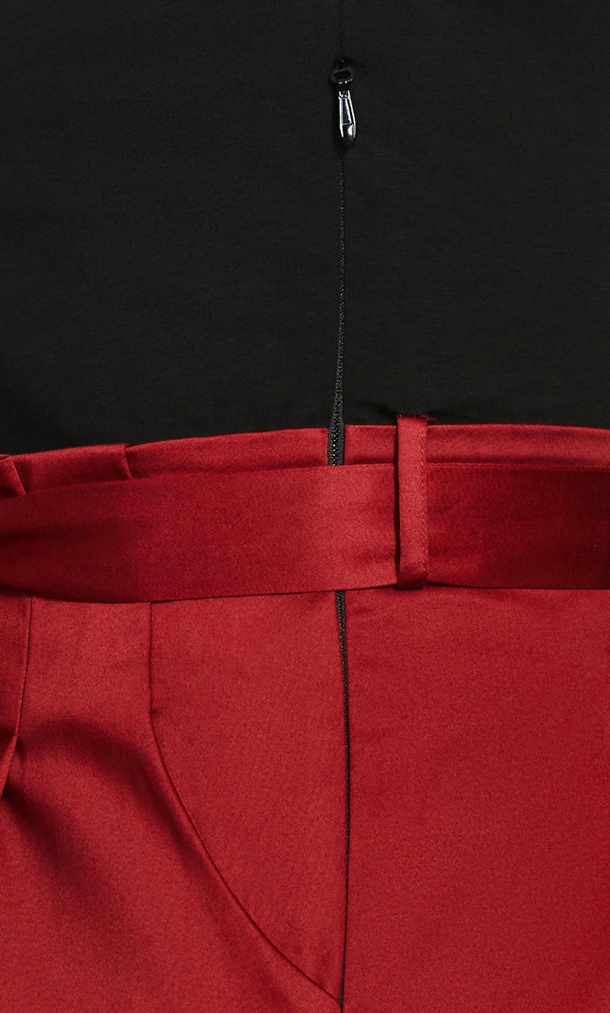 City Chic Red Button Through Skirt - Image 7