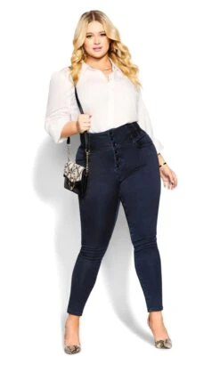 City Chic Black Skinny Jeans