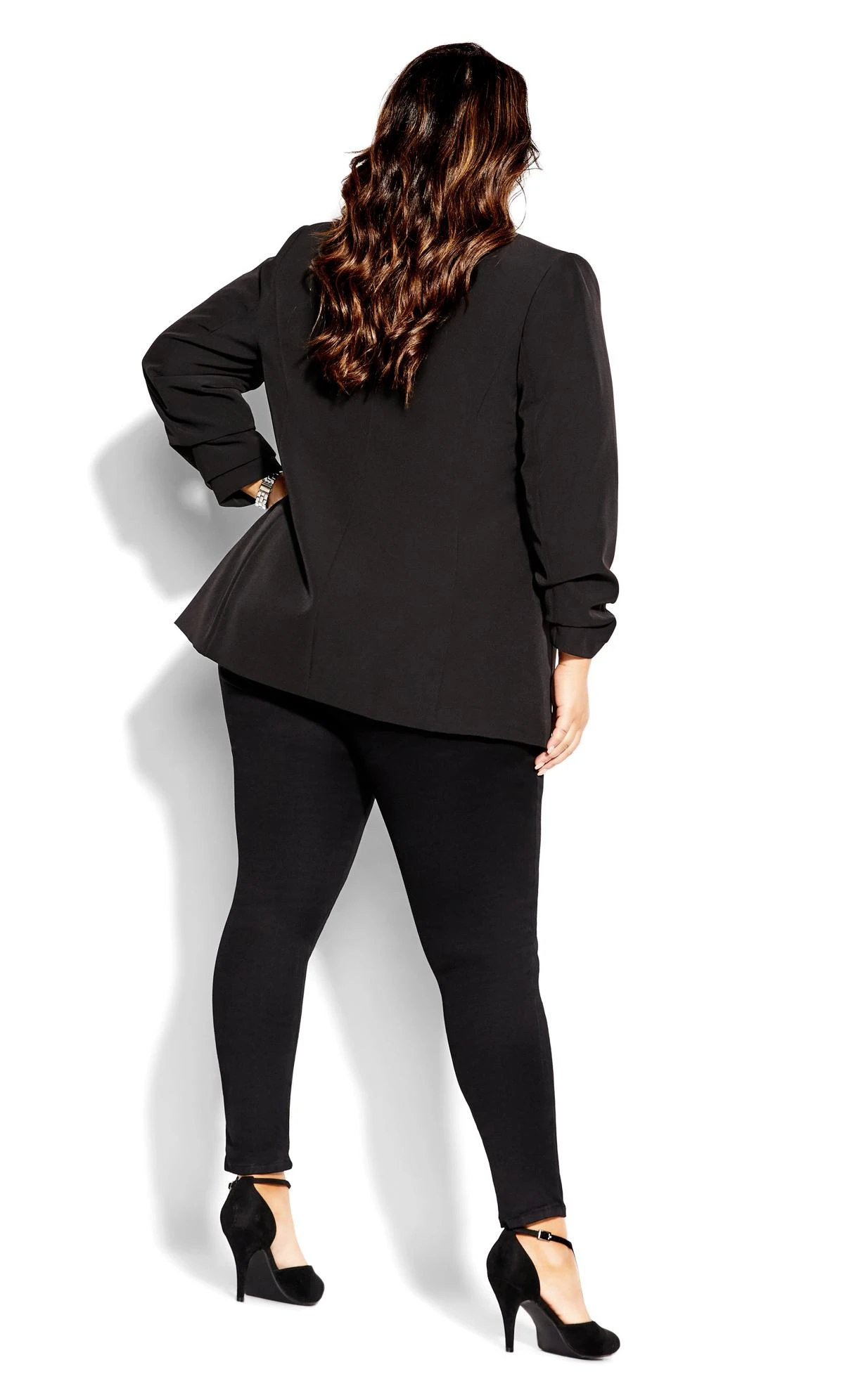 City Chic Black Harley Regular Skinny Jean - Image 3