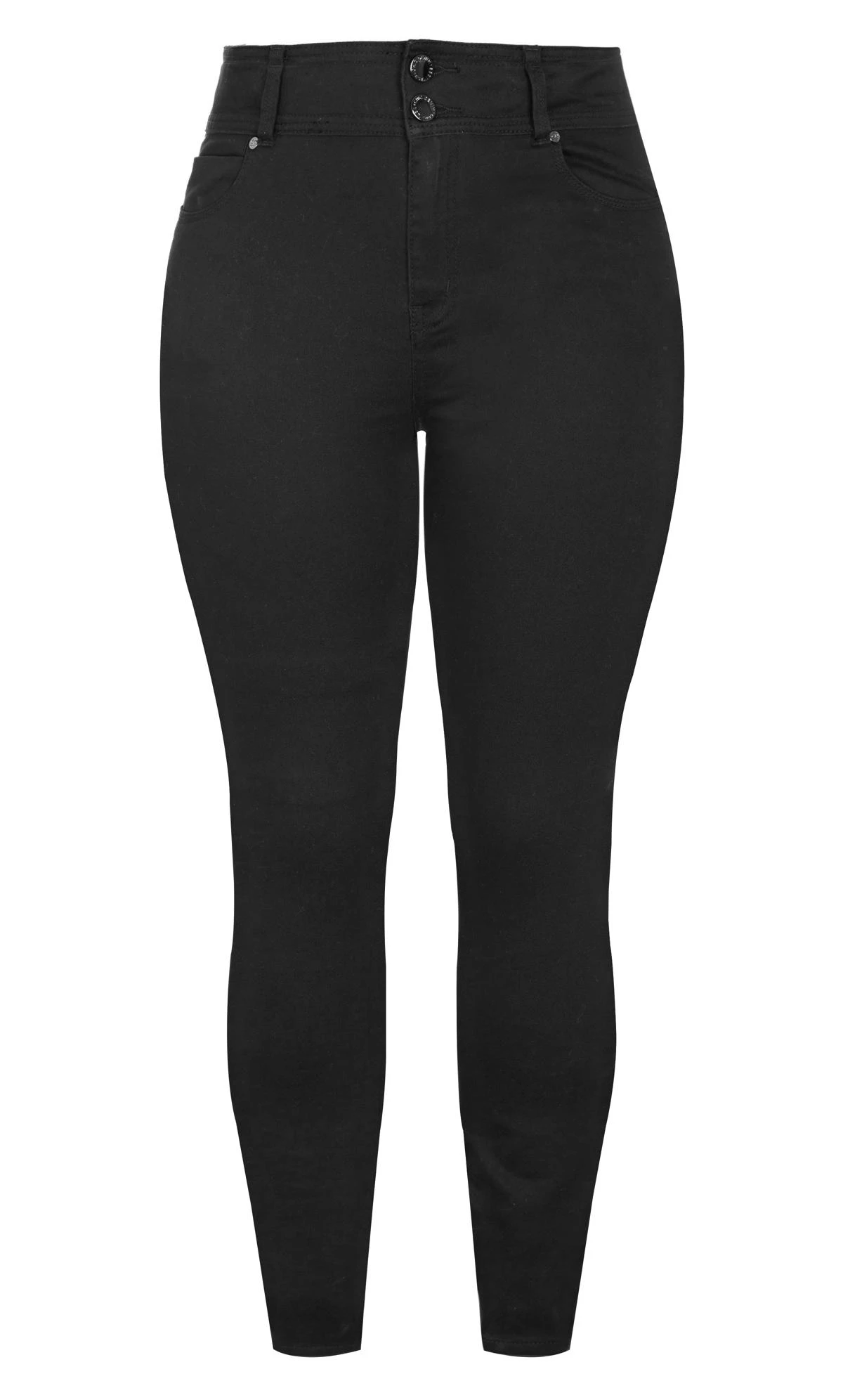 City Chic Black Harley Regular Skinny Jean - Image 7