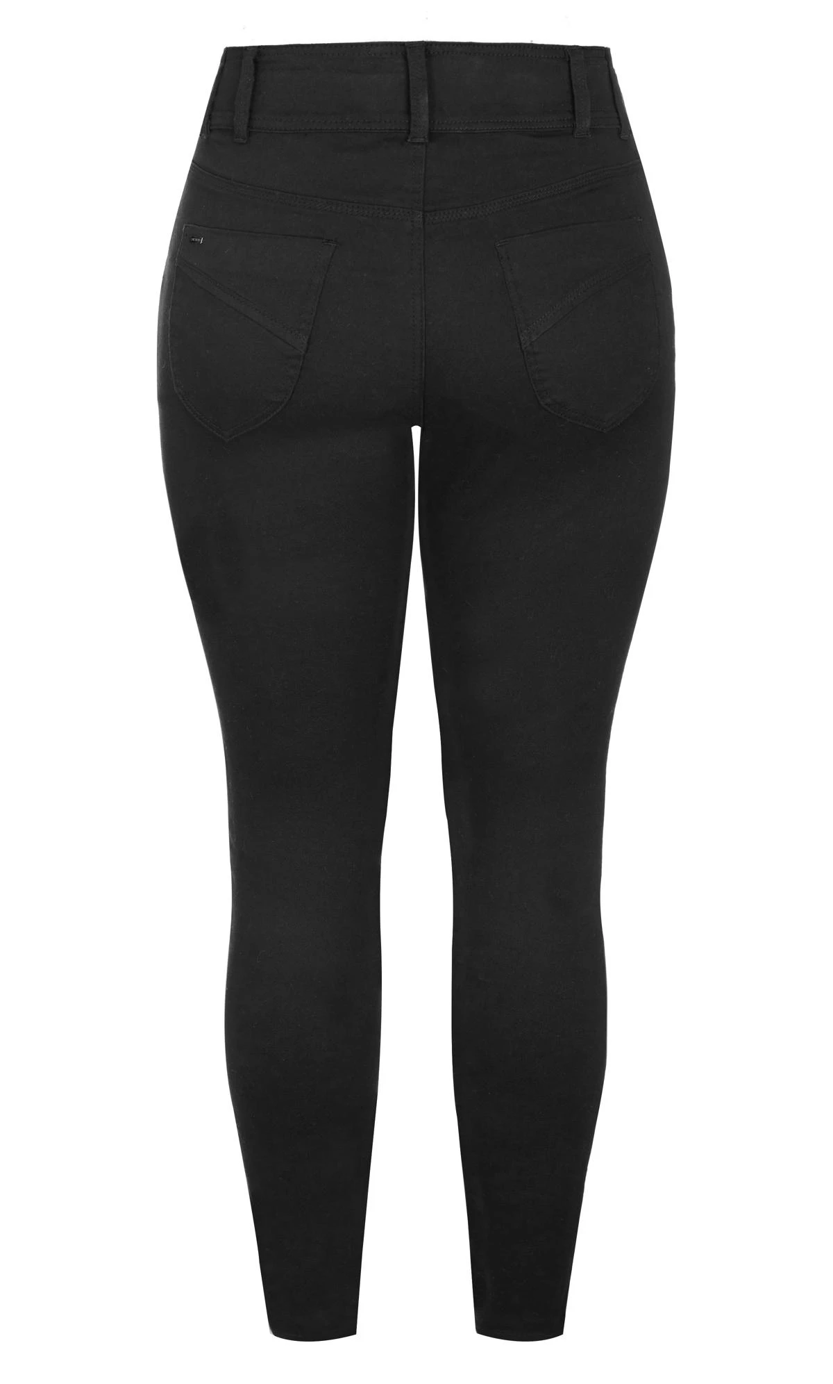 City Chic Black Harley Regular Skinny Jean - Image 8