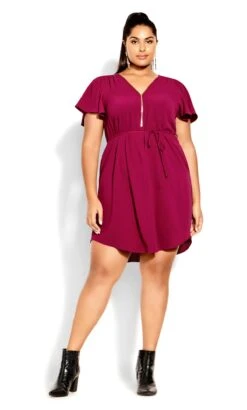 City Chic Pink Sweet Fling Dress