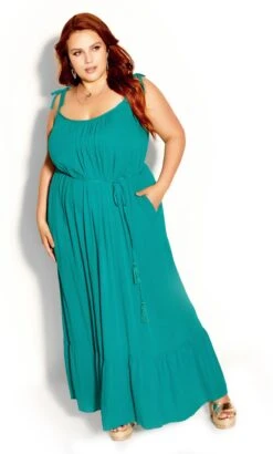 City Chic Aqua Blue Maxi Sundress