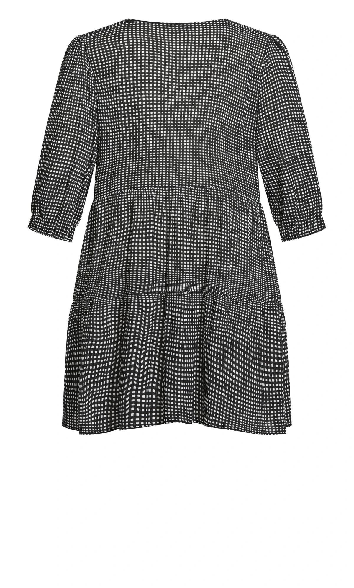 Avenue Black Chelsea Tier Print Dress - Image 4