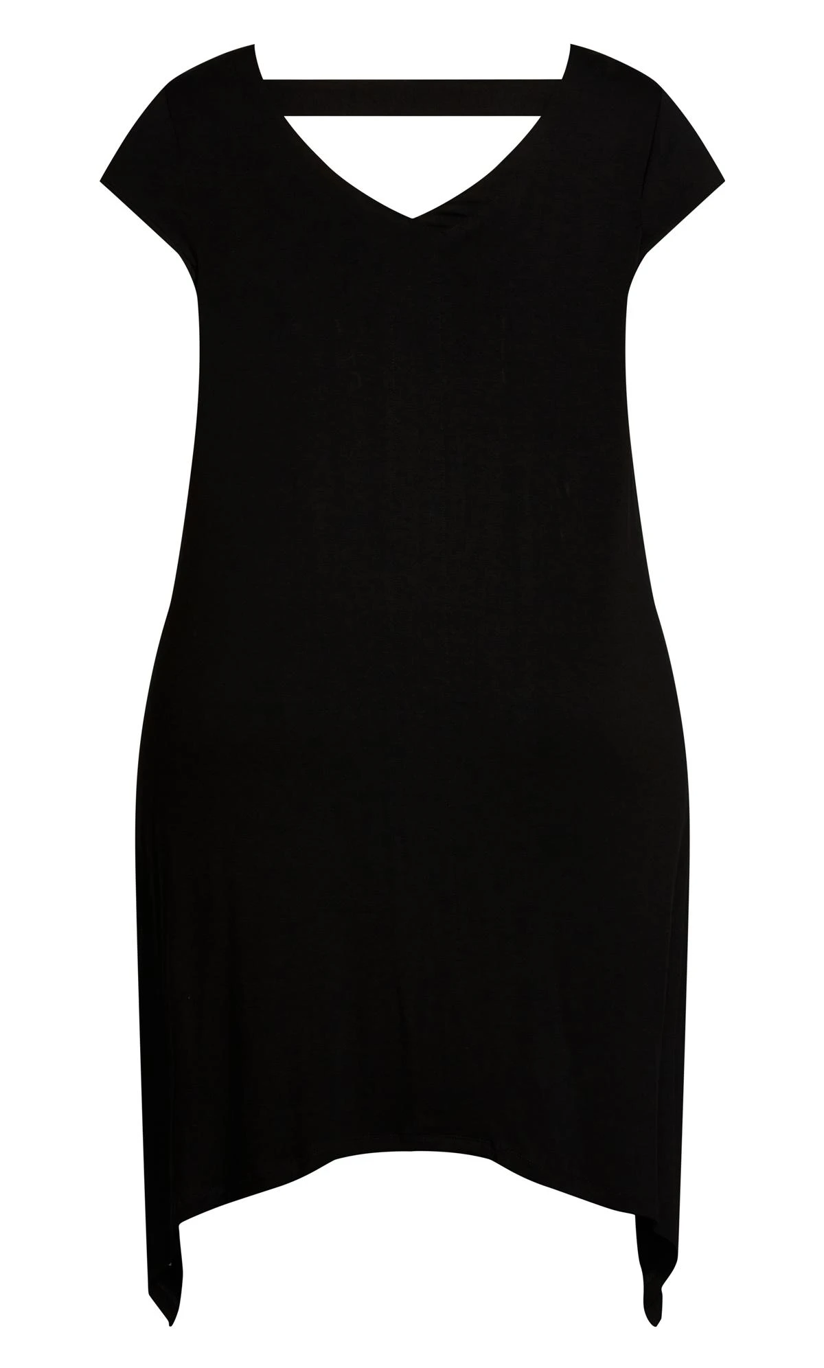 Avenue Black Plain Knit Dress - Image 4