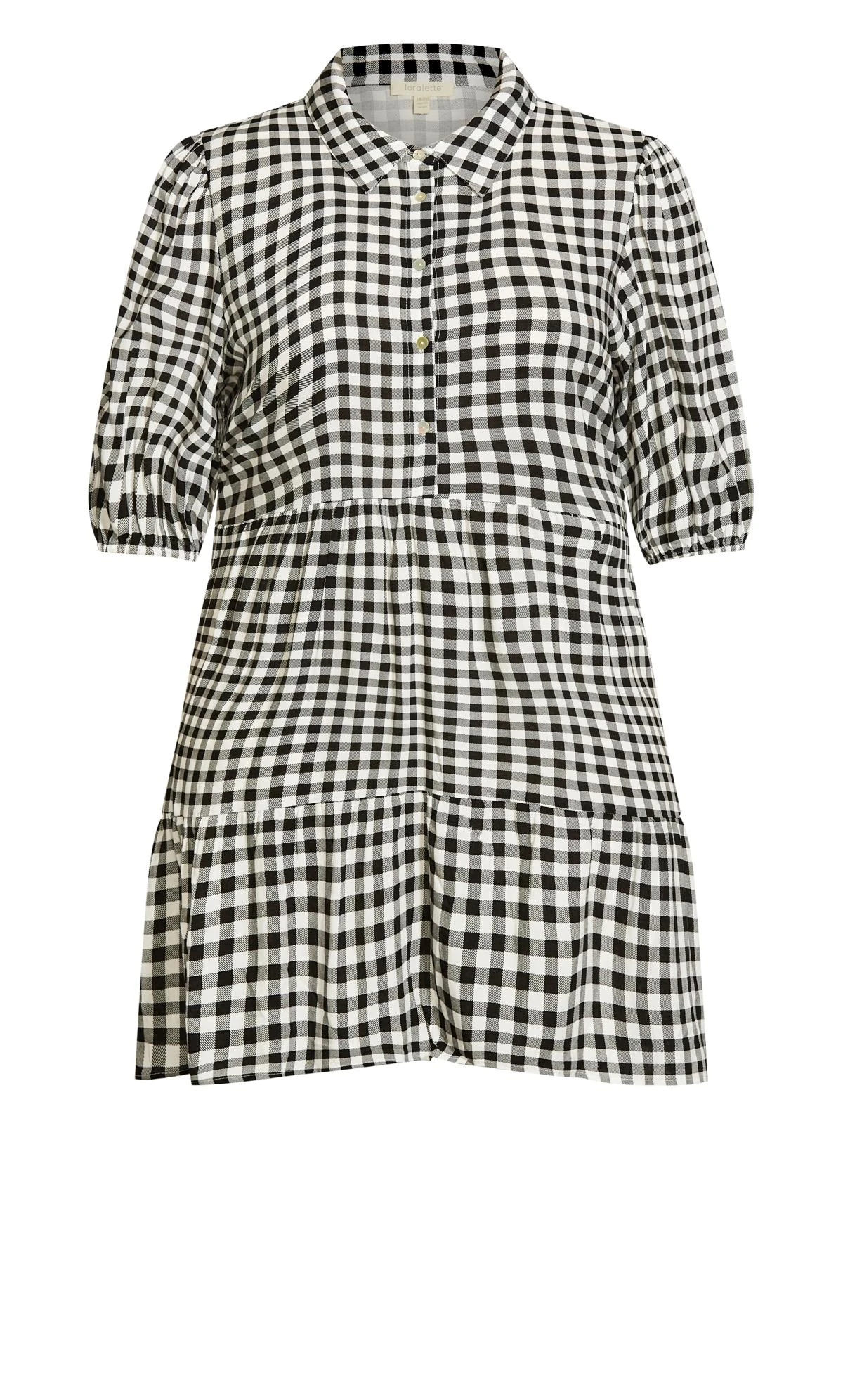 Avenue Loralette White Animal Print Long Sleeve Mini Dress - Image 3