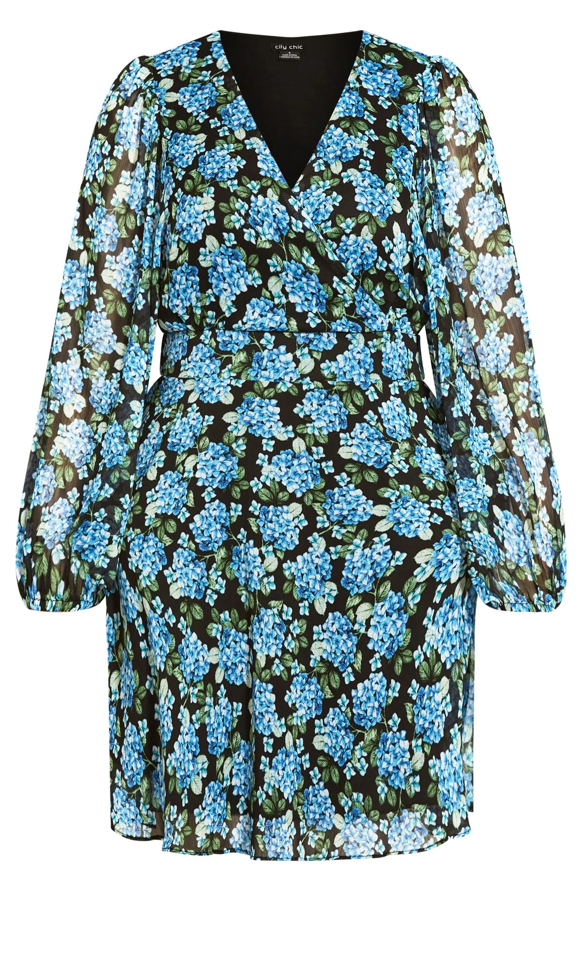 City Chic Blue Blue Bunch Dress - Image 4