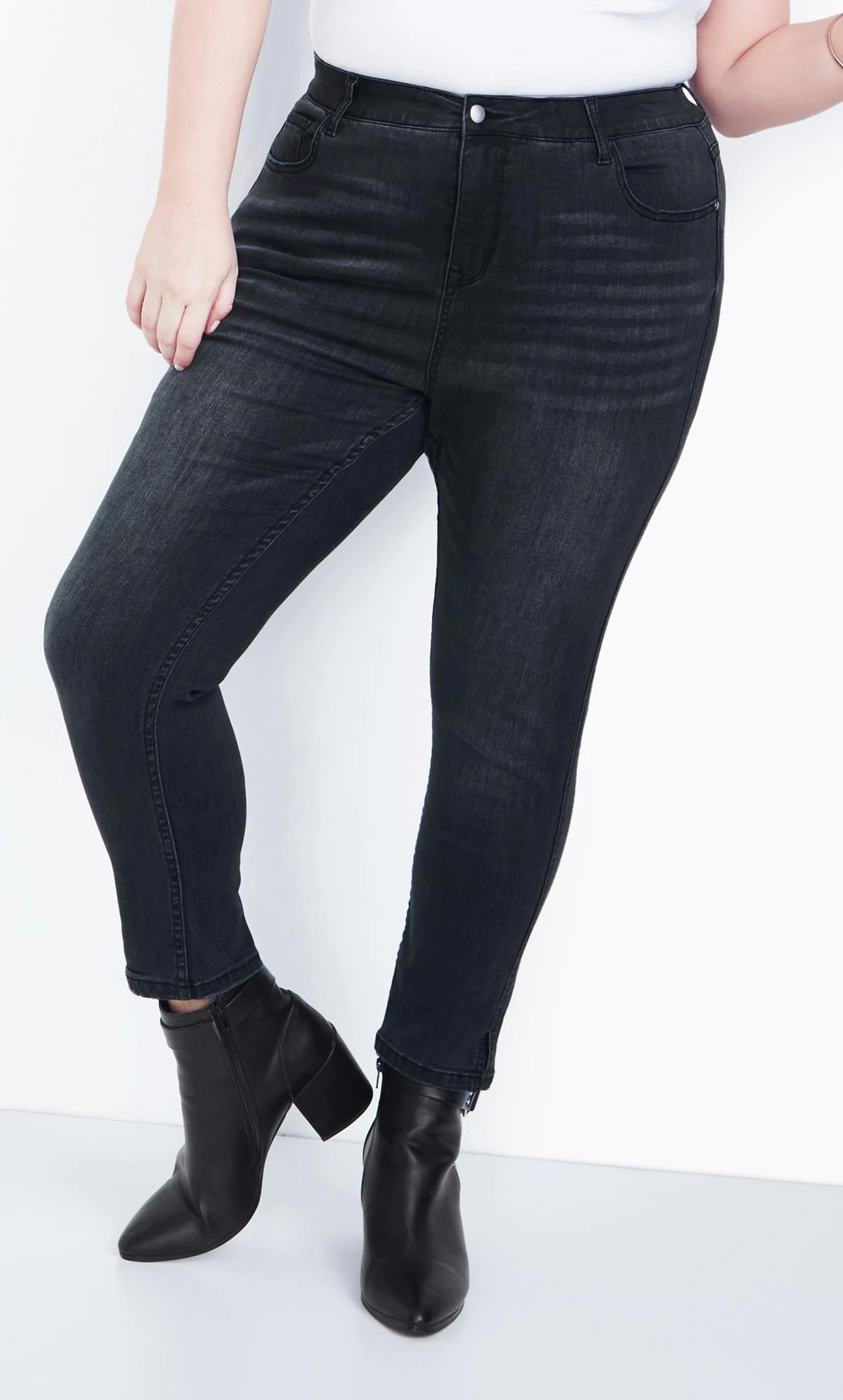 City Chic Aveology Black Villa Skinny Jean - Image 3