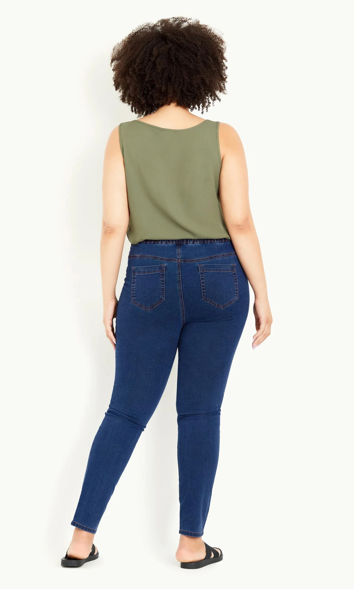 Evans Denim Denim Jegging Mid Wash - Image 2