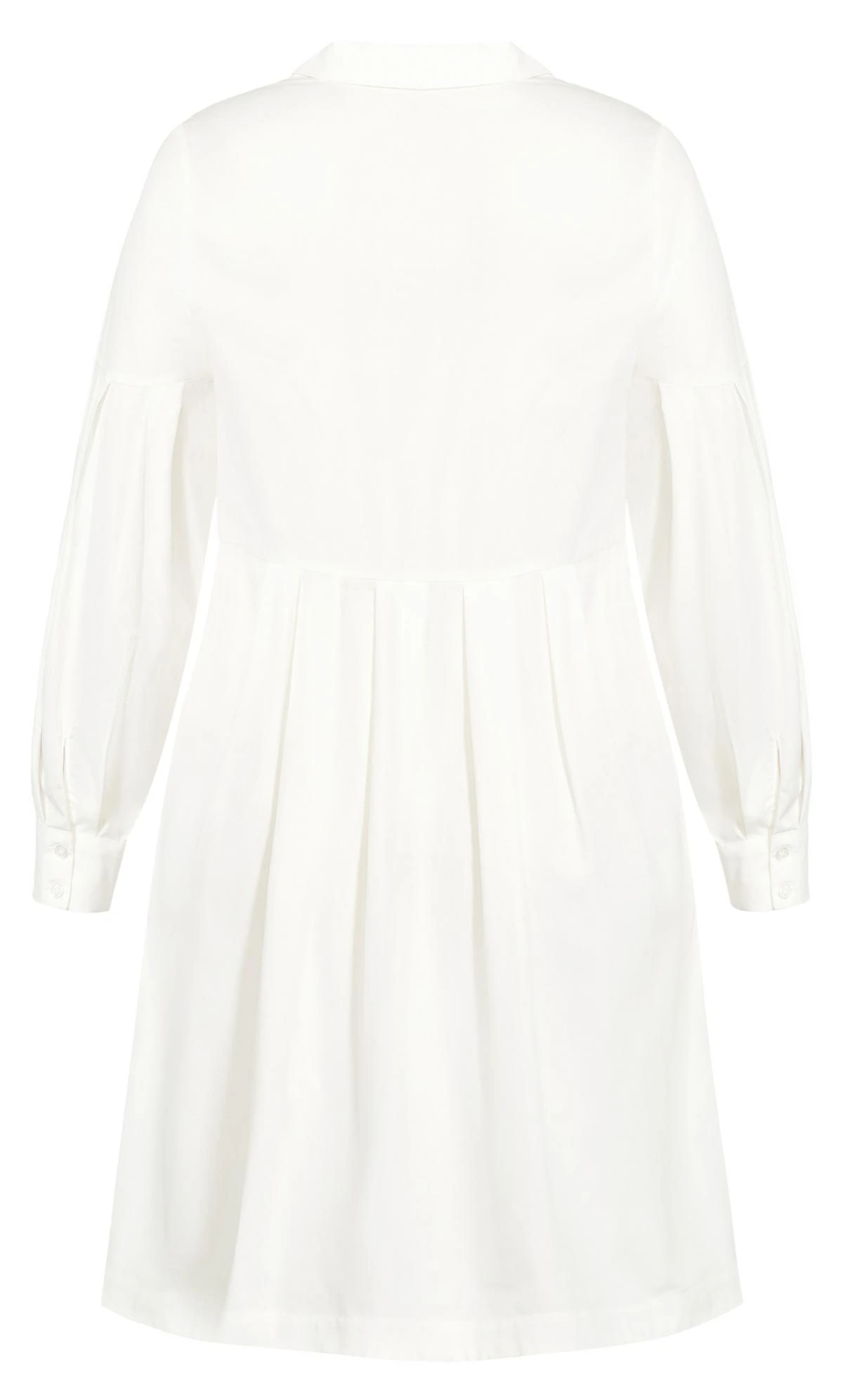 City Chic Ivory White Shirt Dress - Image 3