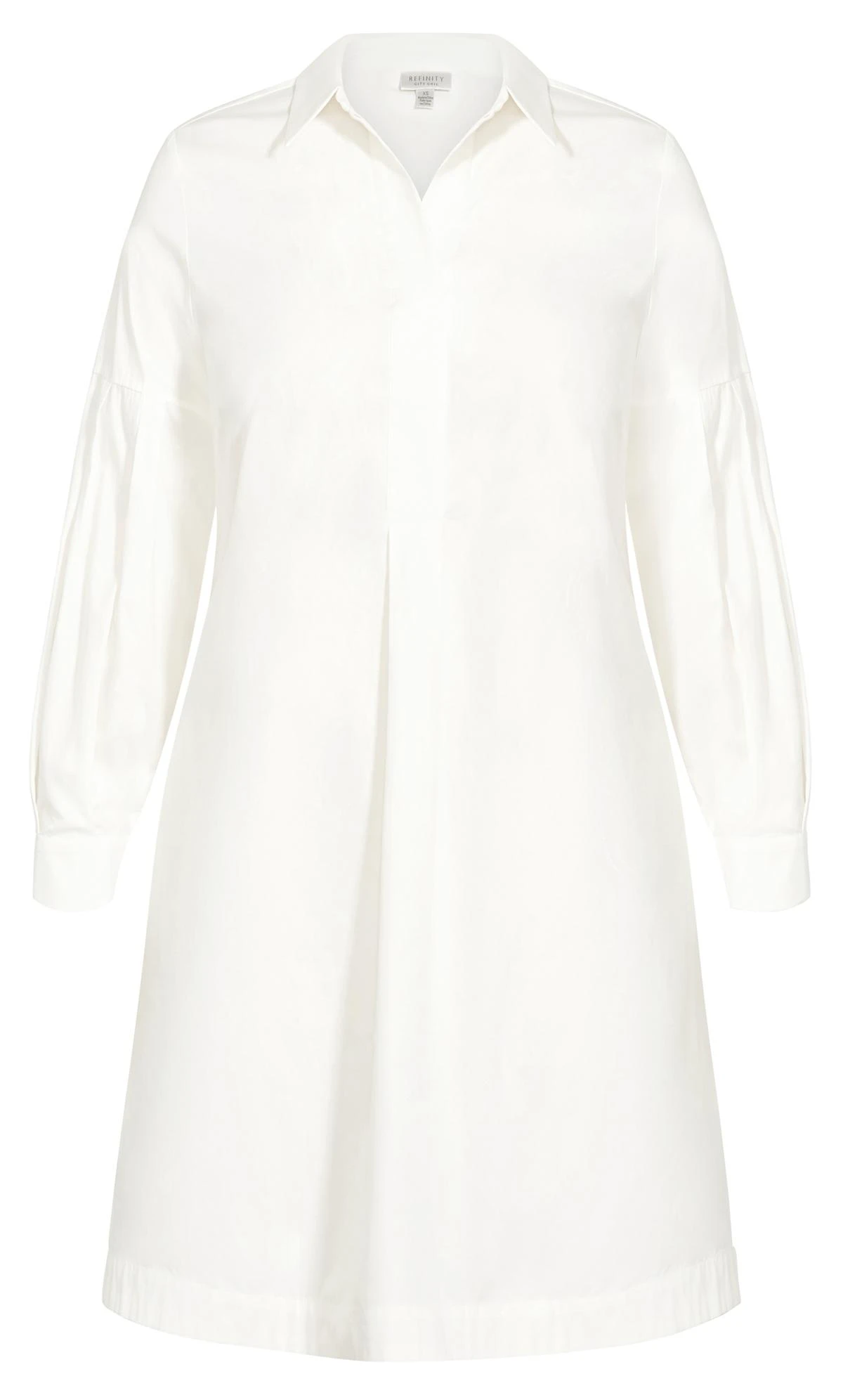 City Chic Ivory White Shirt Dress - Image 6