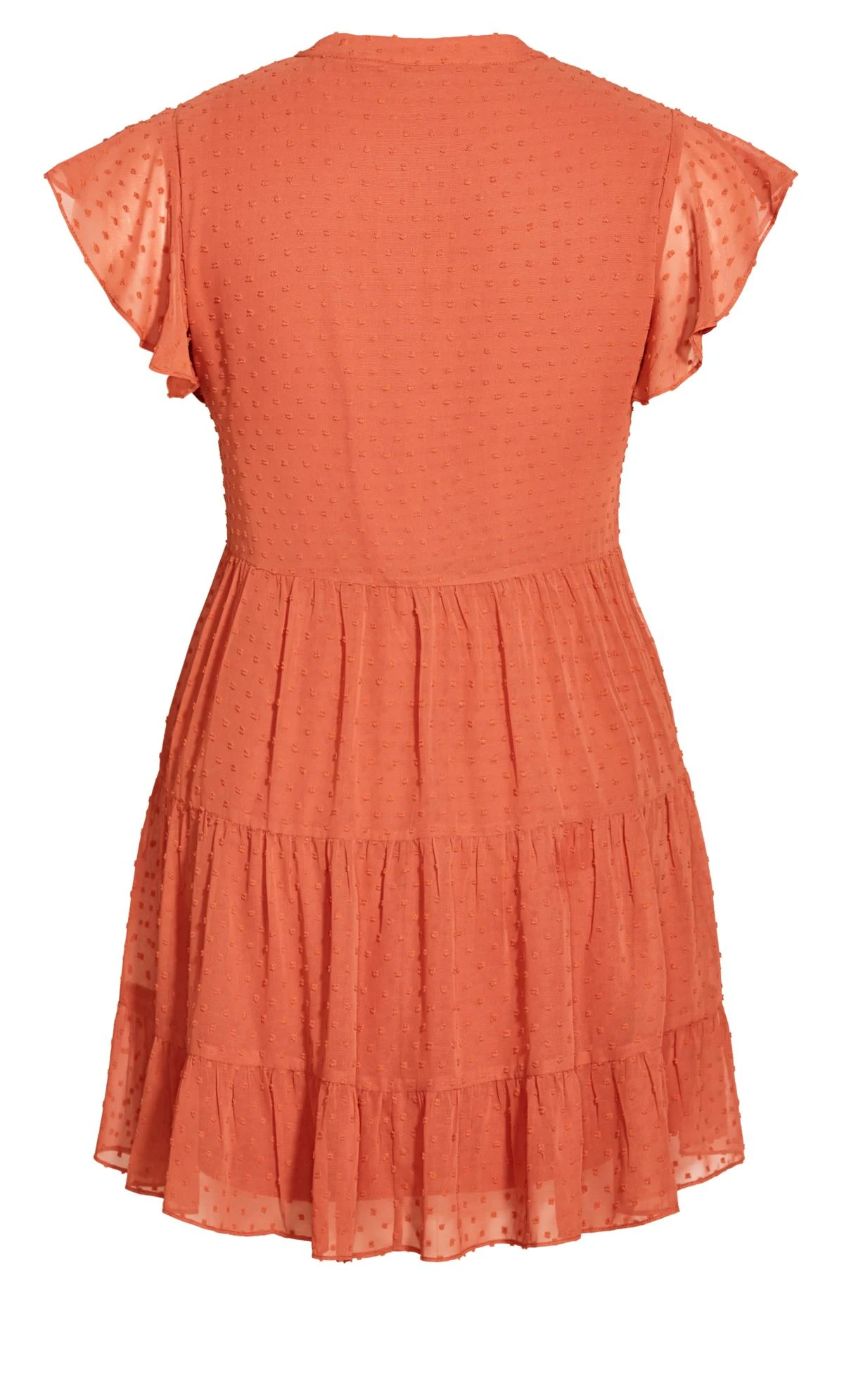 City Chic Orange Sweet Dobby Dress - Image 5