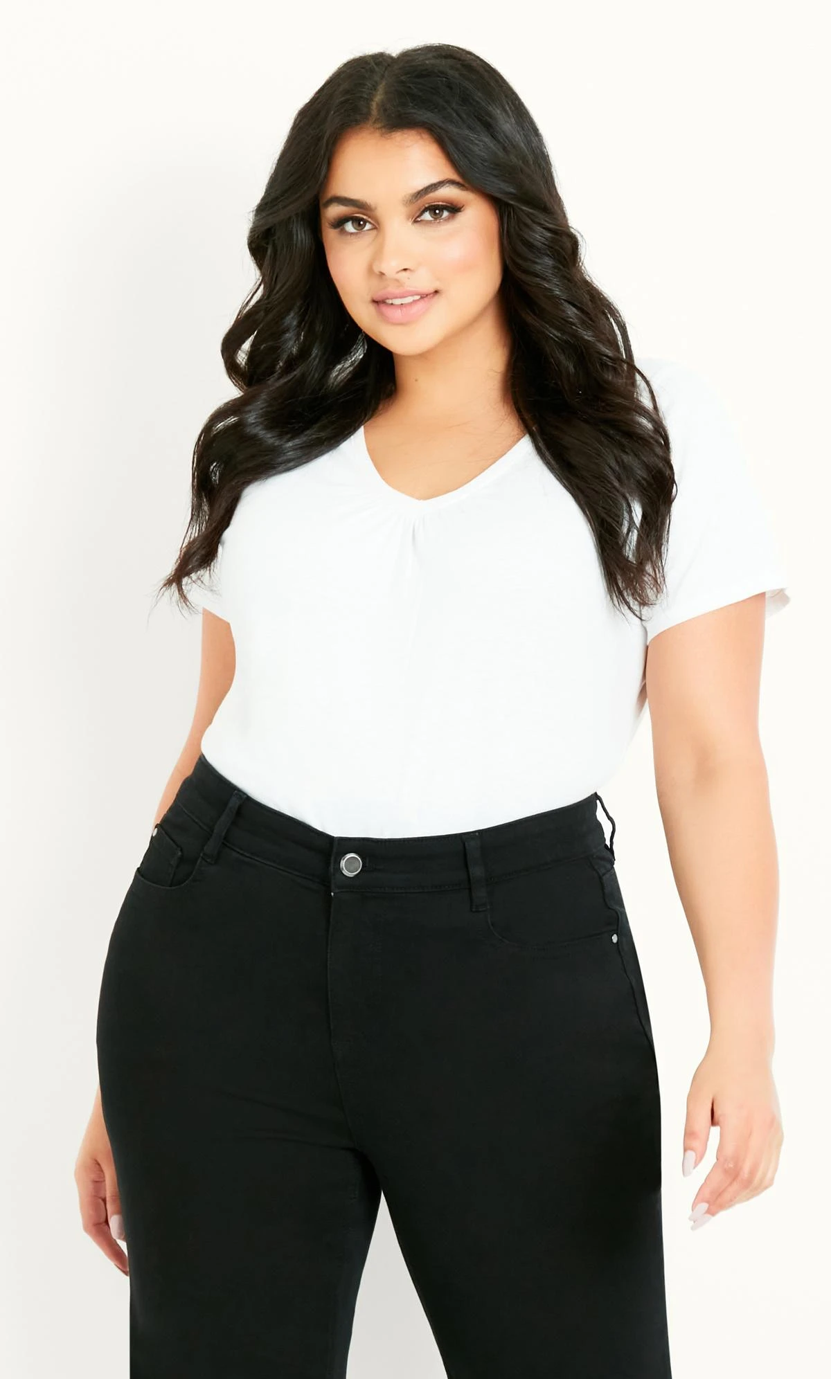 Evans Black Wide Leg Jean Black - Image 3