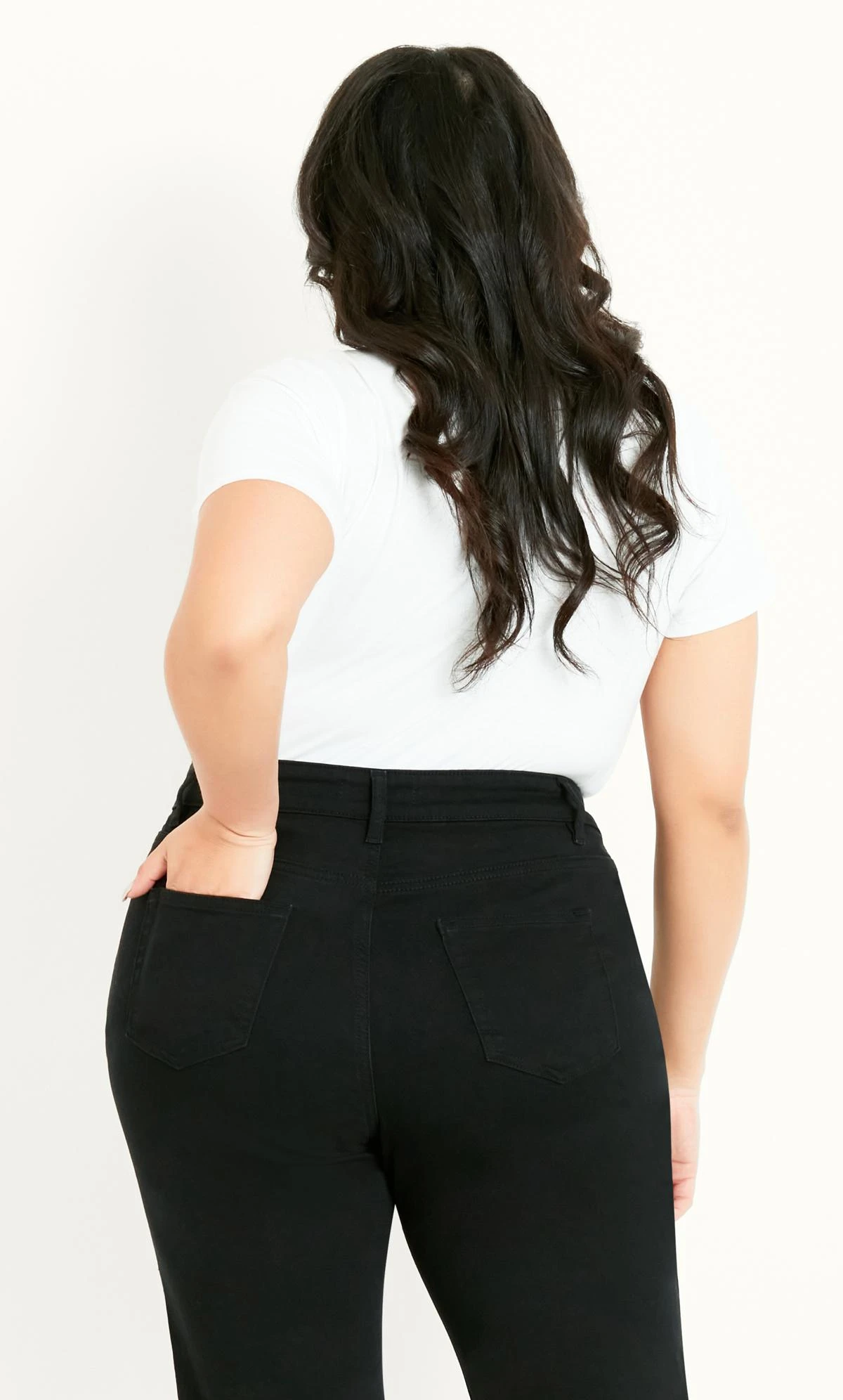 Evans Black Wide Leg Jean Black - Image 4