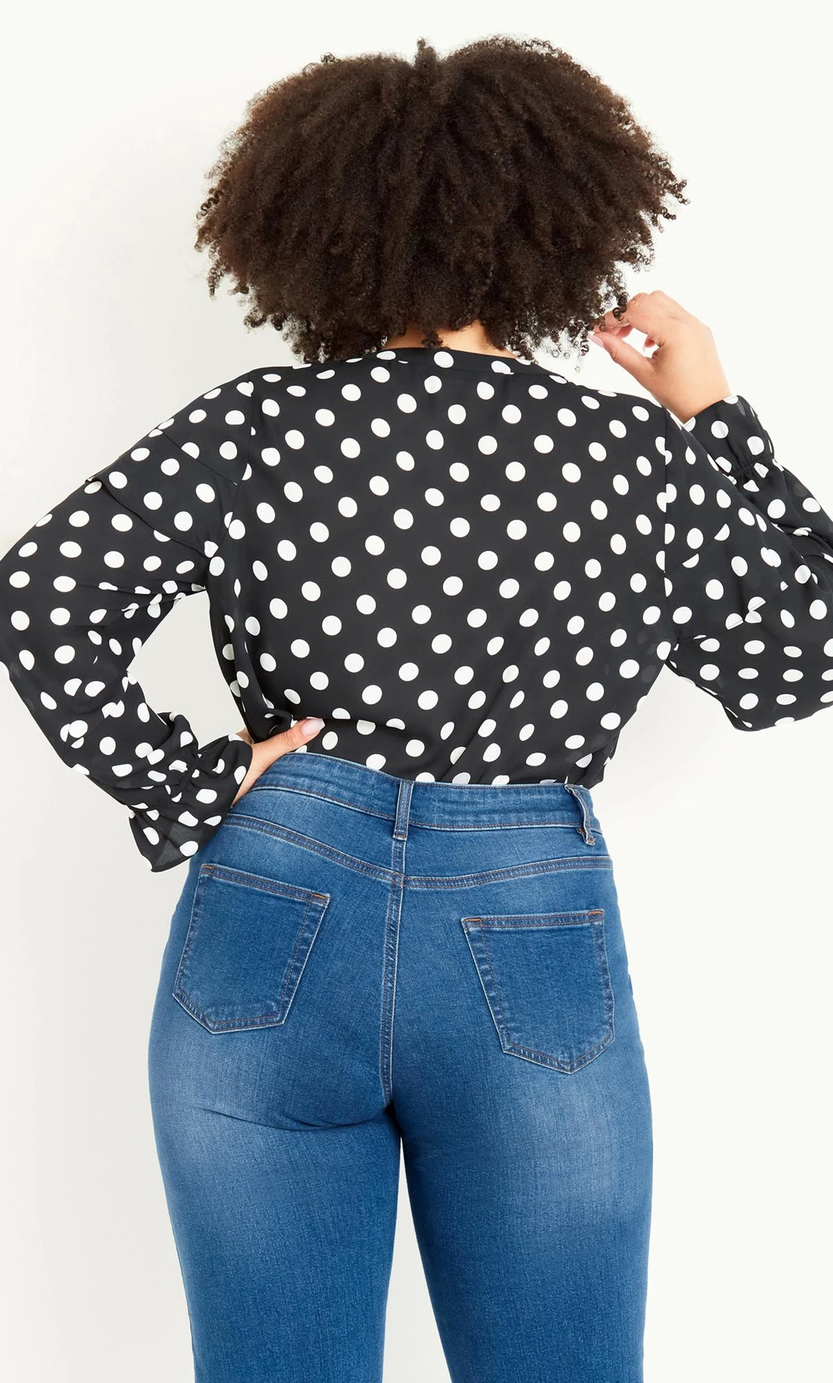 Evans Denim Wide Leg Jean Mid Wash - Image 6