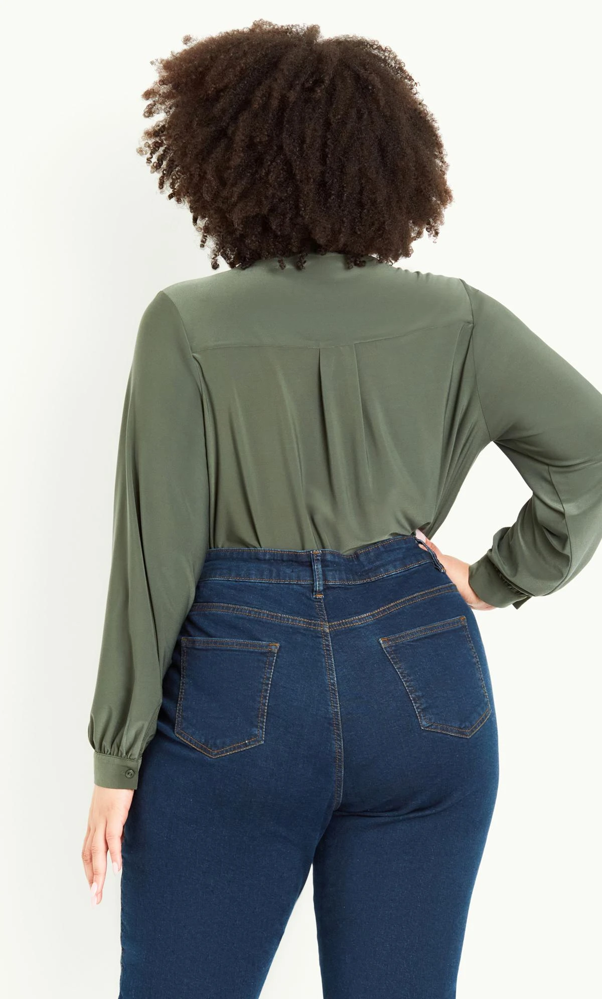 Evans Blue Dark Wash Denim Curve Fit Straight Leg Jeans - Short - Image 4