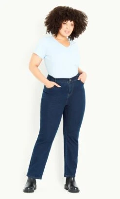 Evans Denim Straight Leg Jean Dark Wash