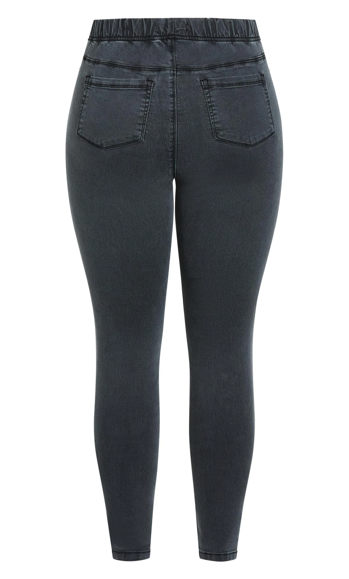 Evans Charcoal Grey Pull On Jegging - Image 7