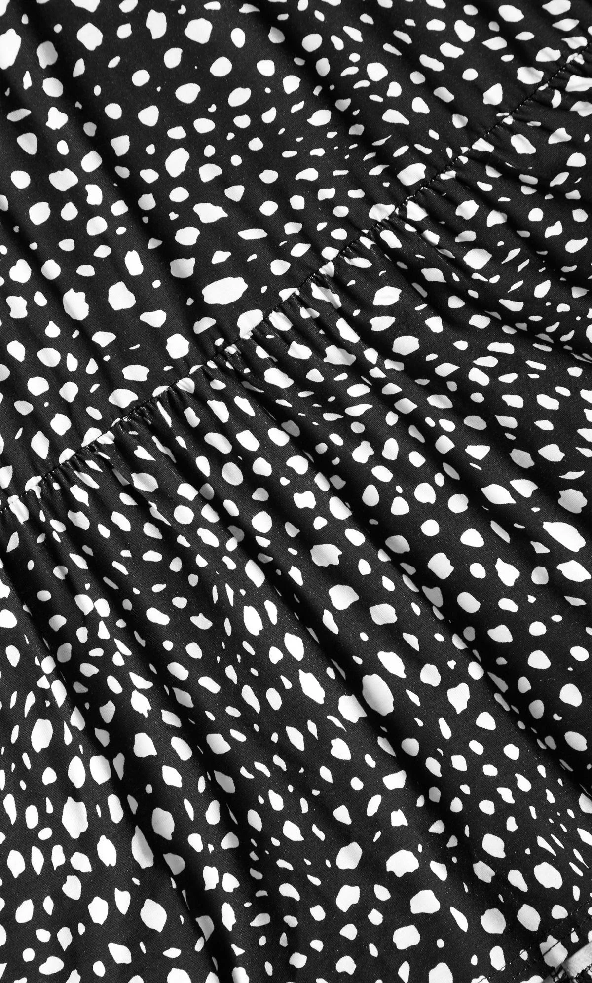 Evans Black Tiered Print Skirt - Image 5