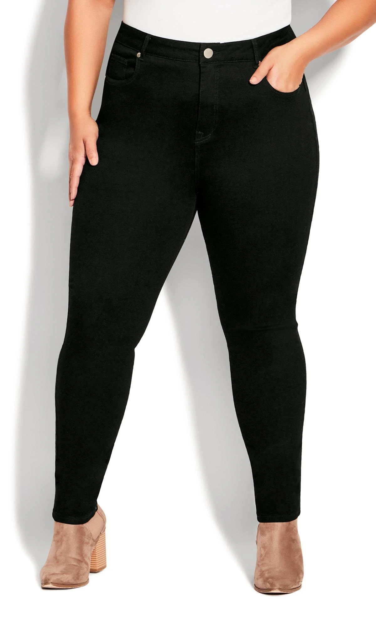 Avenue Black Slim Fit Jean Black - Image 2