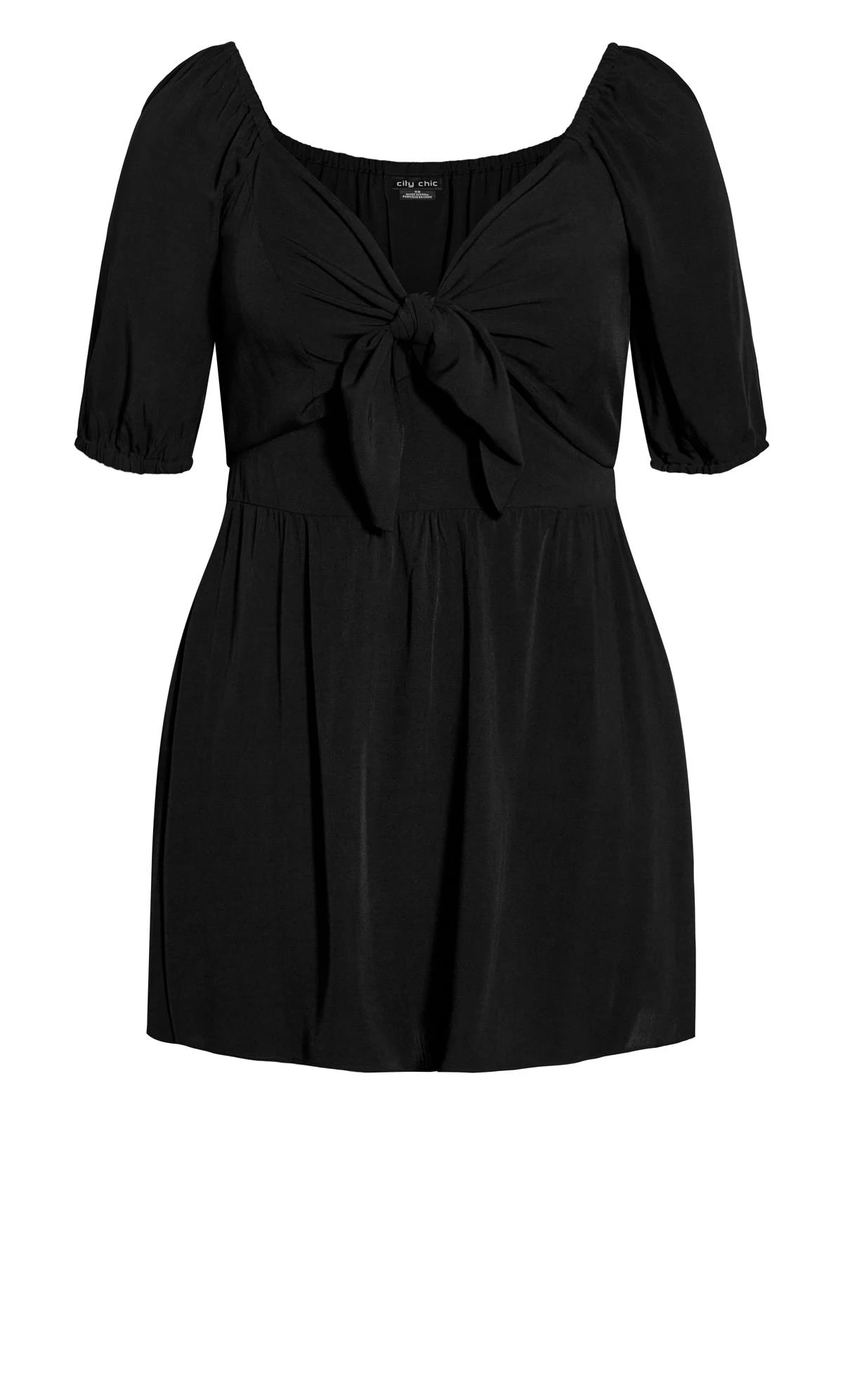 City Chic Black Island Breeze Dress - Image 3