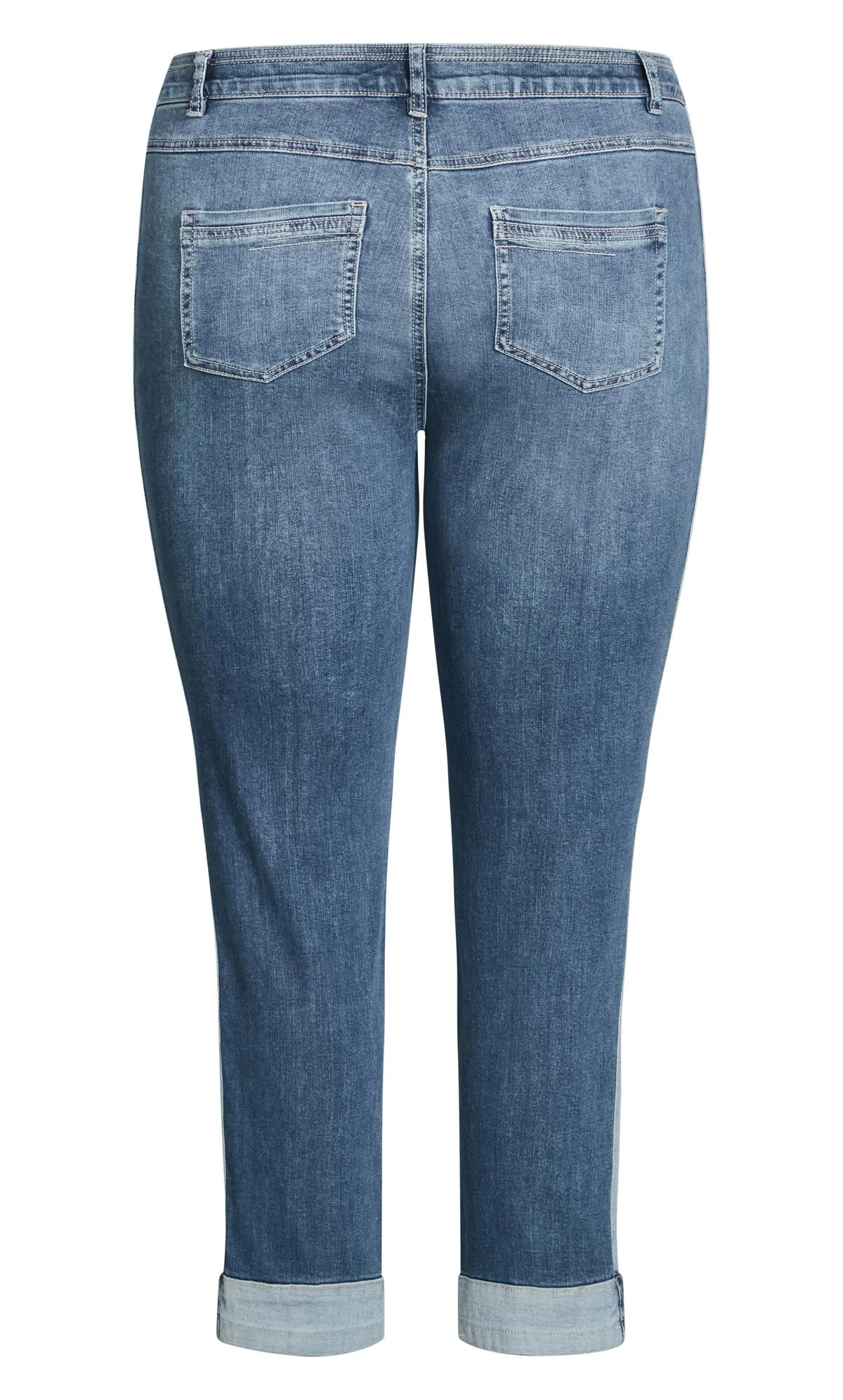 Avenue Denim Contrast Trim Jean - Image 7
