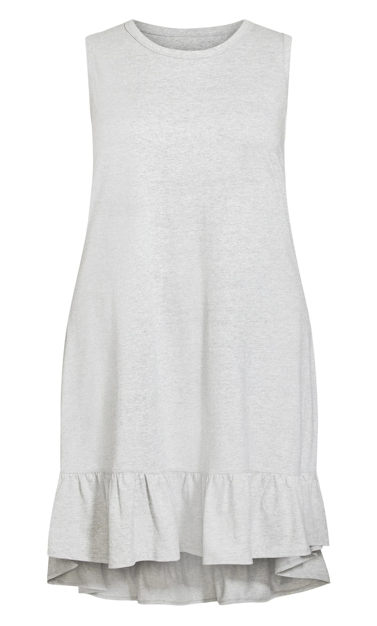 Avenue Grey Sleeveless Dipped Smock Hem Midi Dress - Image 4