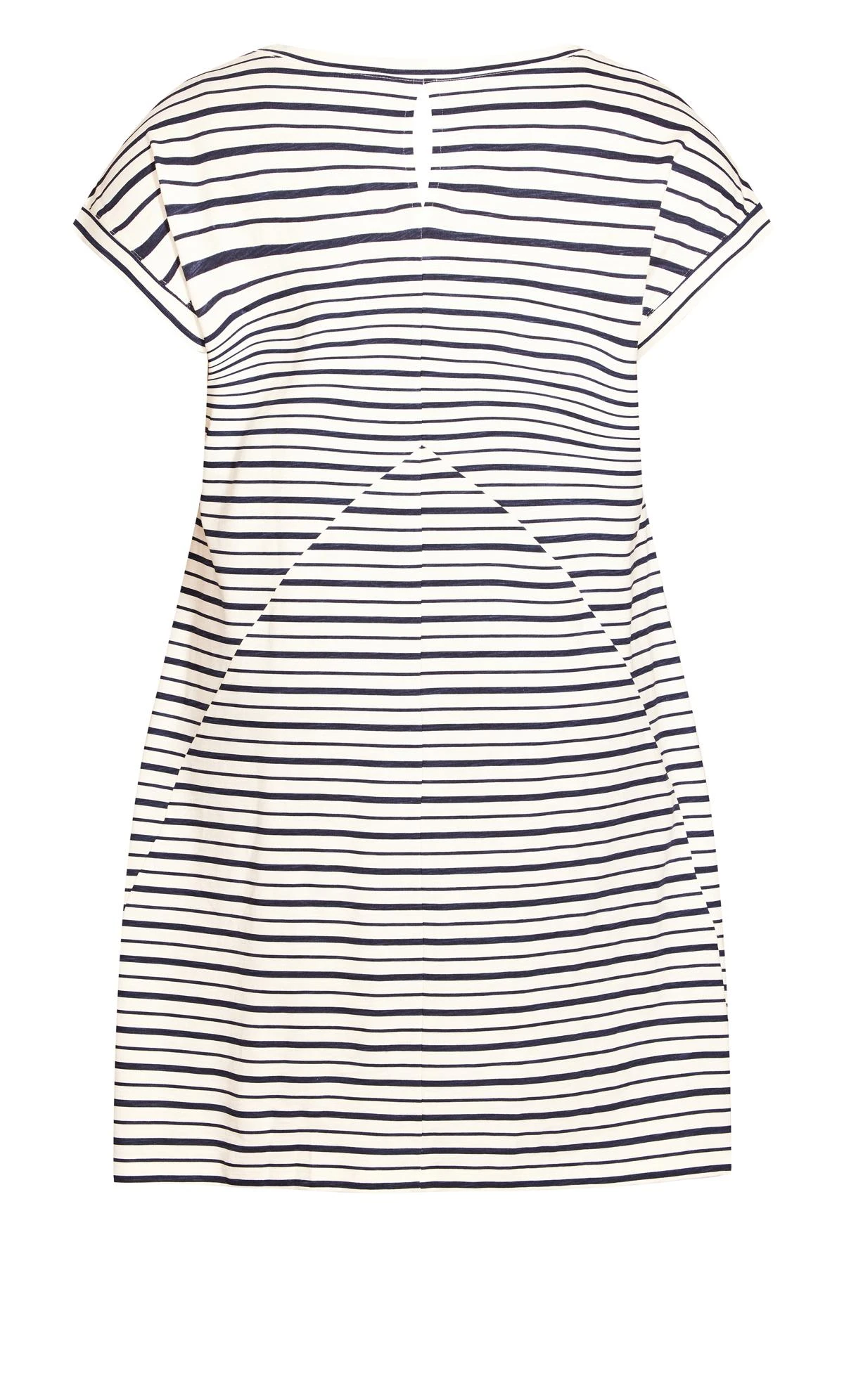 City Chic Zim & Zoe Ivory Lilly Stripe Dress - Image 5