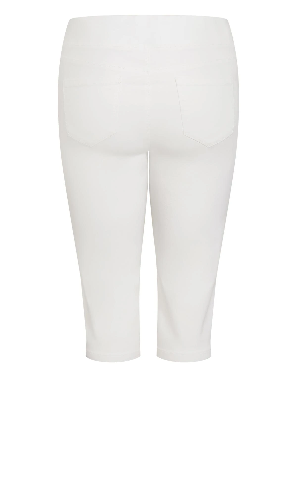 Avenue Evans White High Waisted Cropped Jeans - Image 12