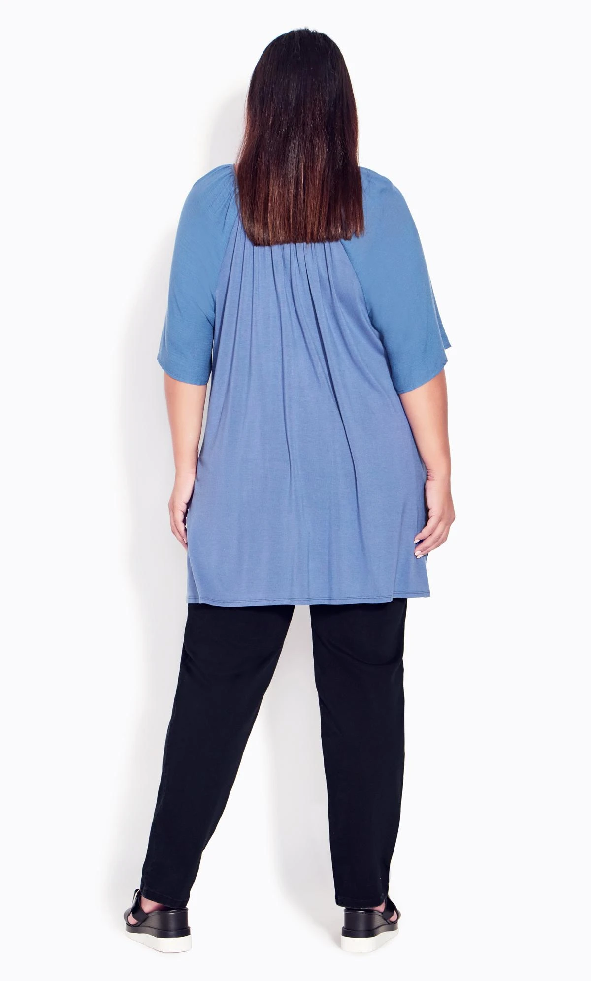 Avenue Black Butter Denim Straight Leg Jean Black - Image 6