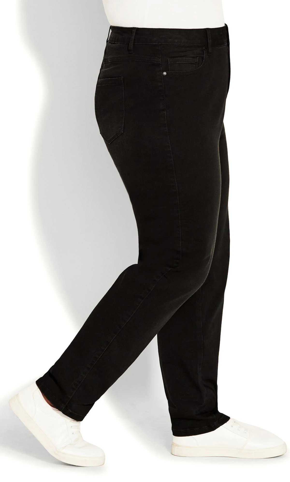 Avenue Black Butter Denim Straight Leg Jean Black - Image 12