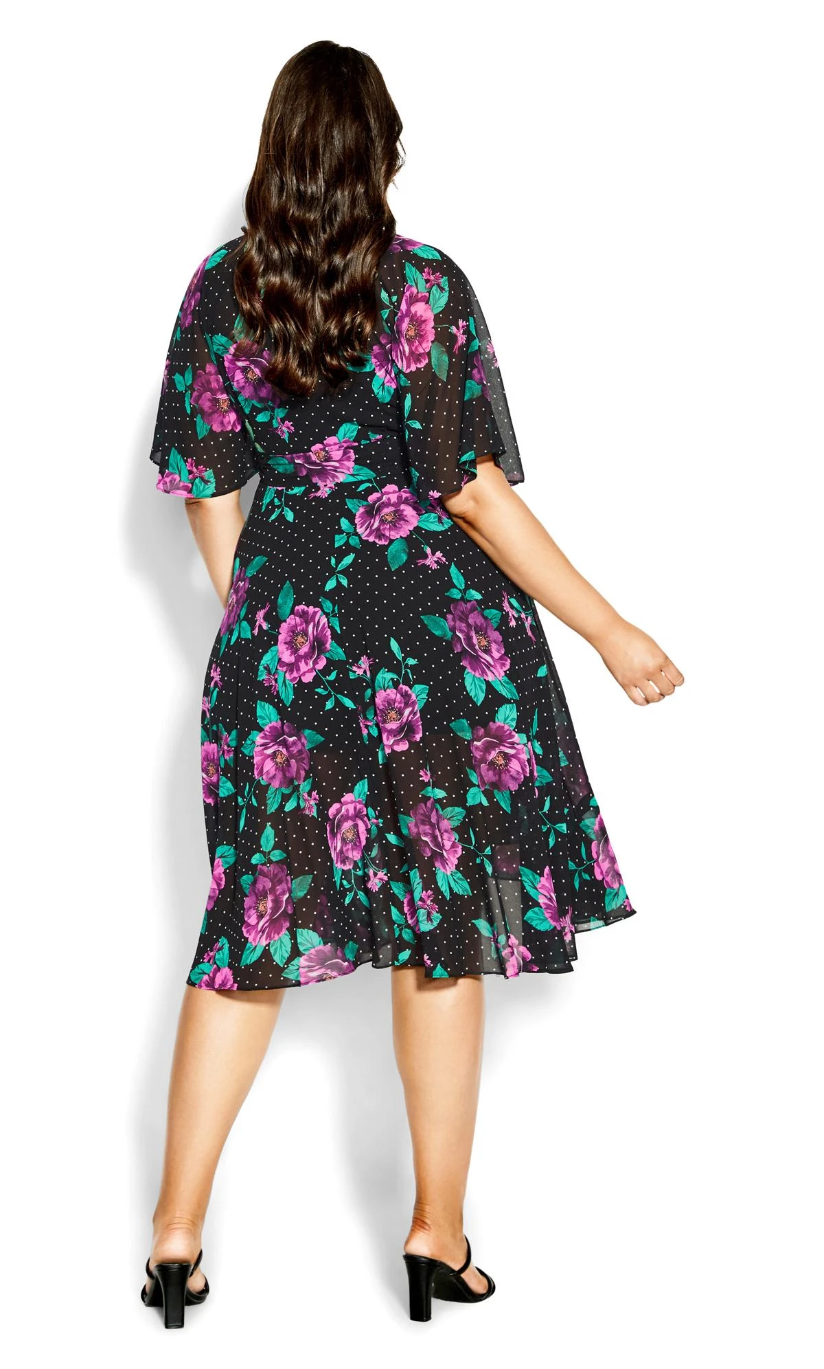 City Chic Black Willow Dress - Image 3