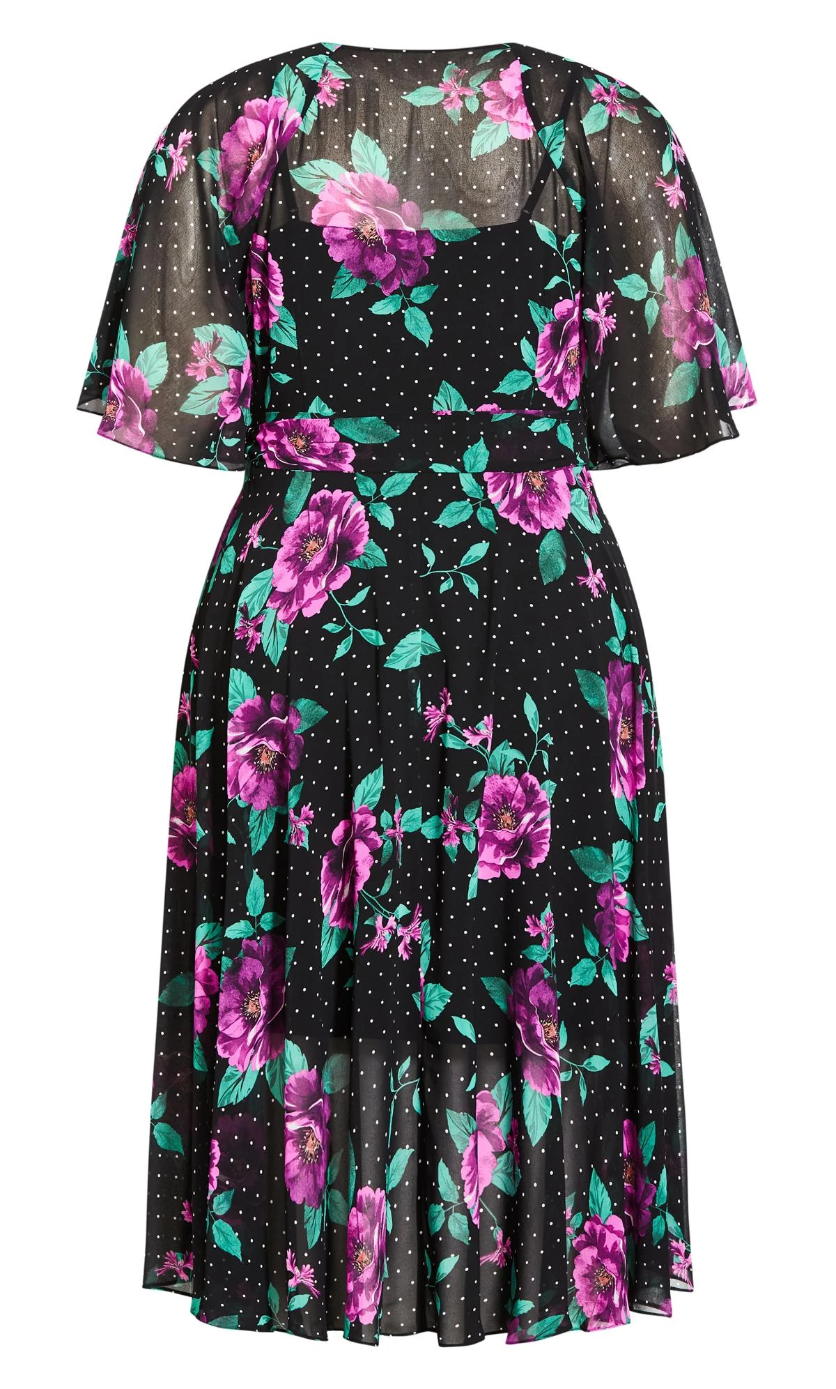 City Chic Black Willow Dress - Image 5