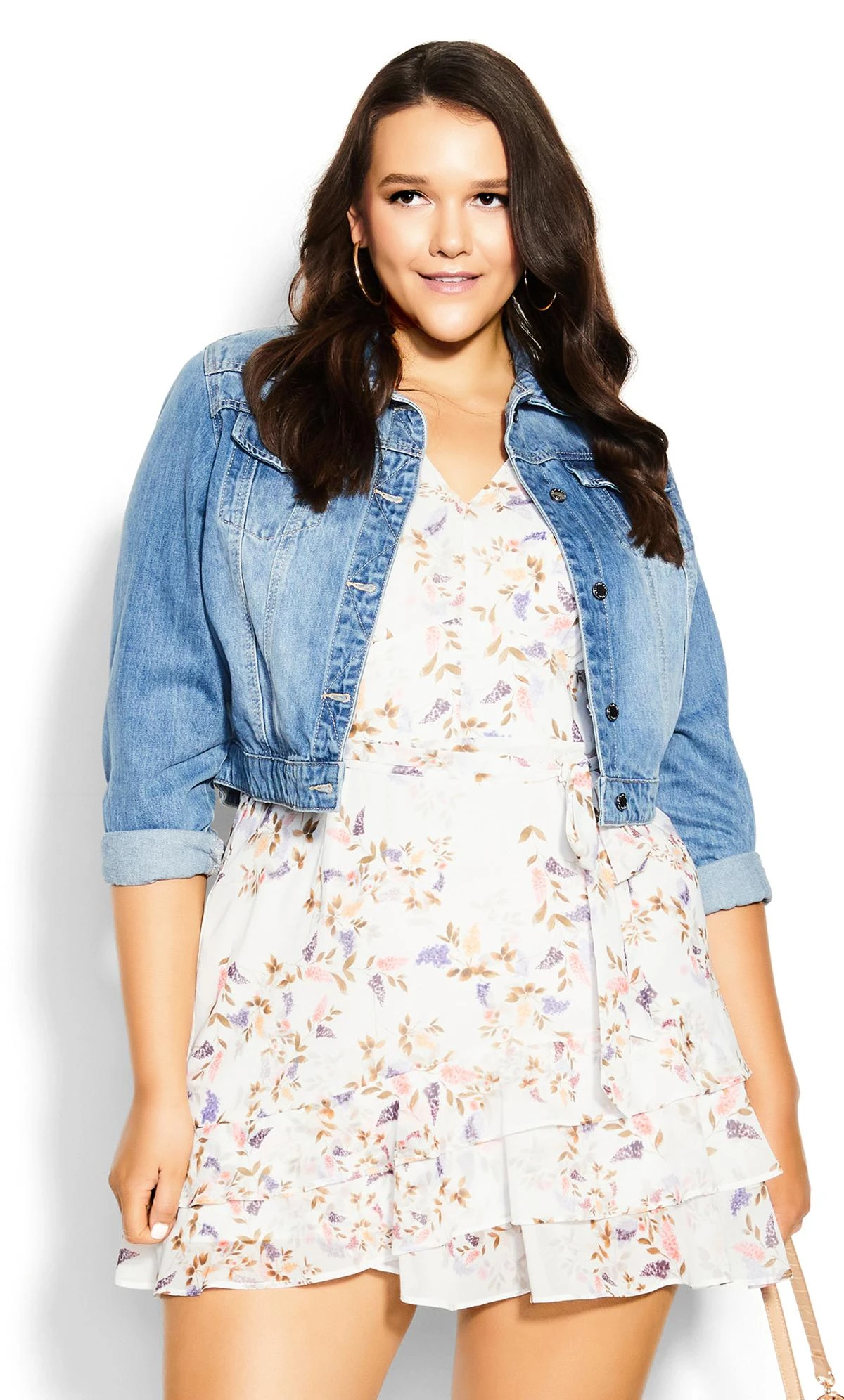 City Chic Ivory Abigail Dress - Image 2