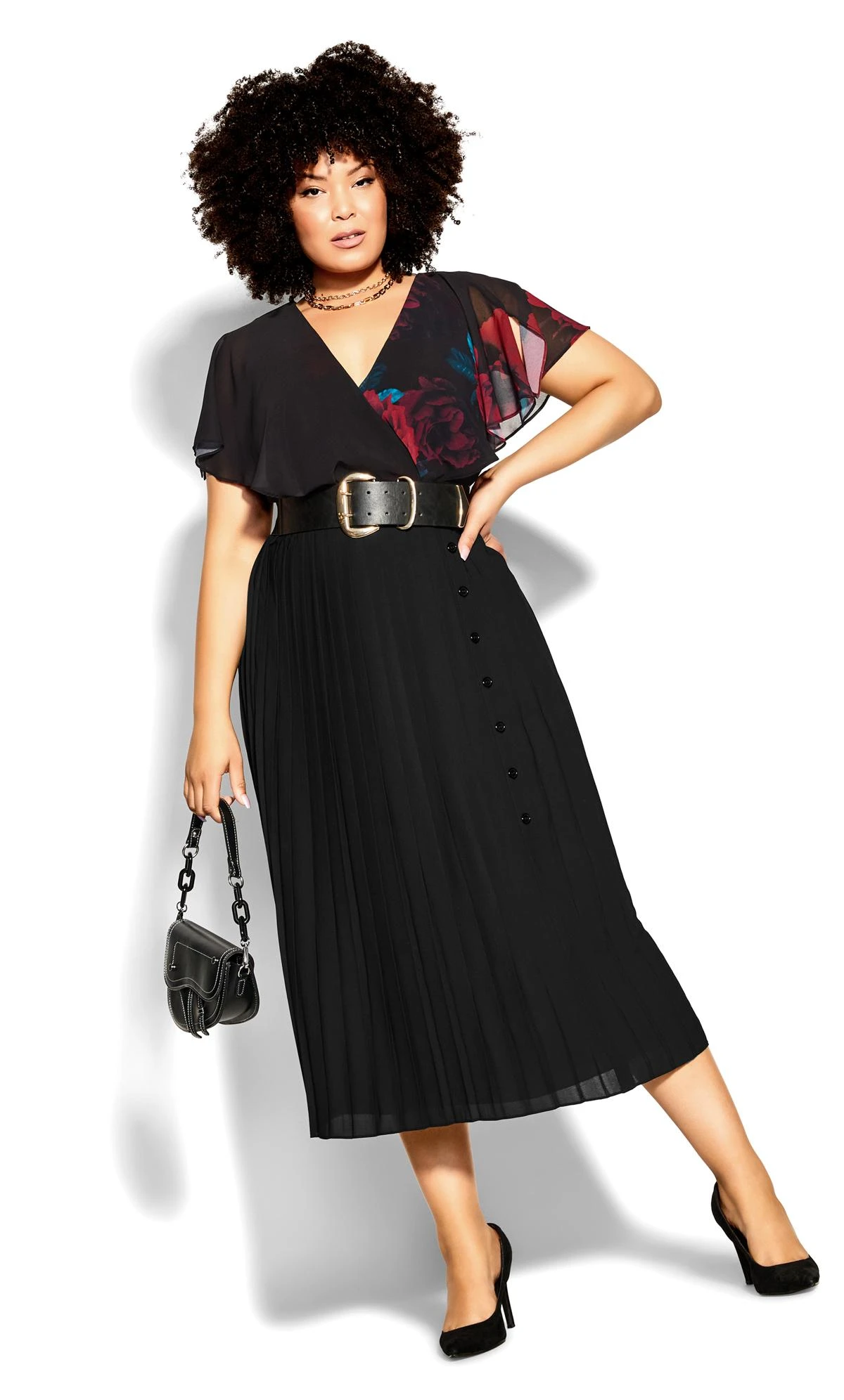 City Chic Black Ava Skirt