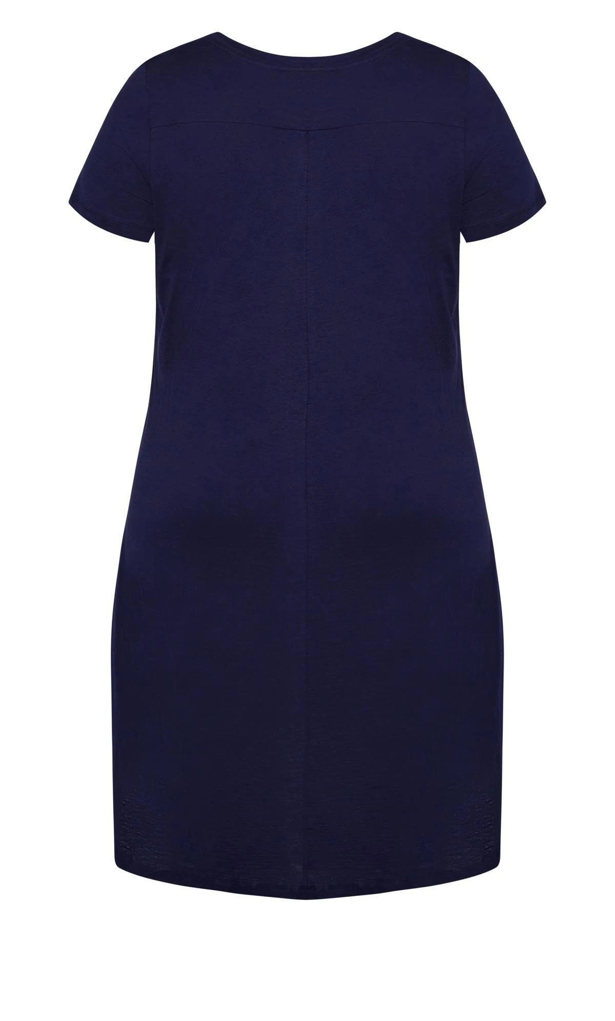 Avenue Zim & Zoe Navy Blue Pocket T-Shirt Dress - Image 5