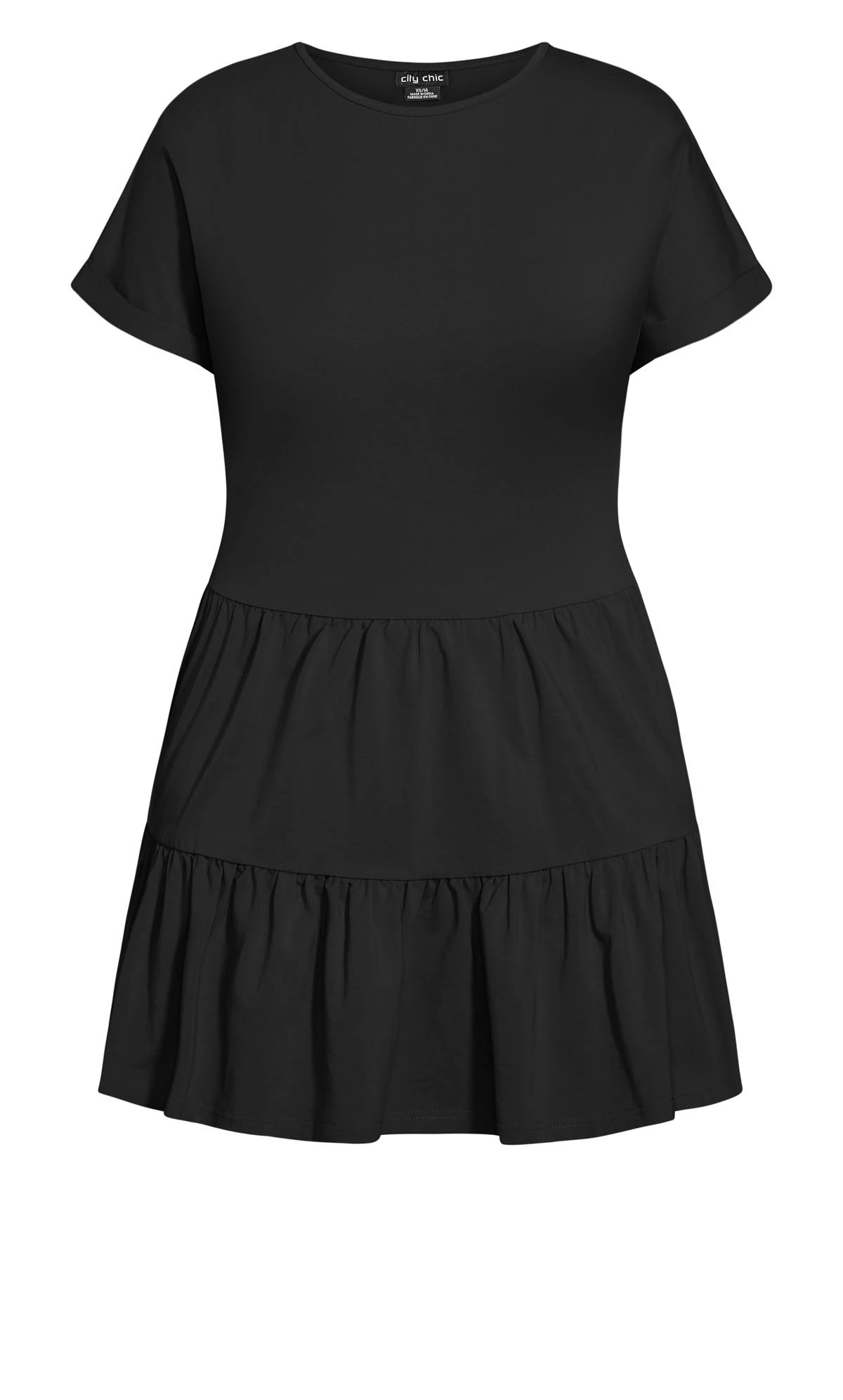 City Chic Black Jersey Dress - Image 4
