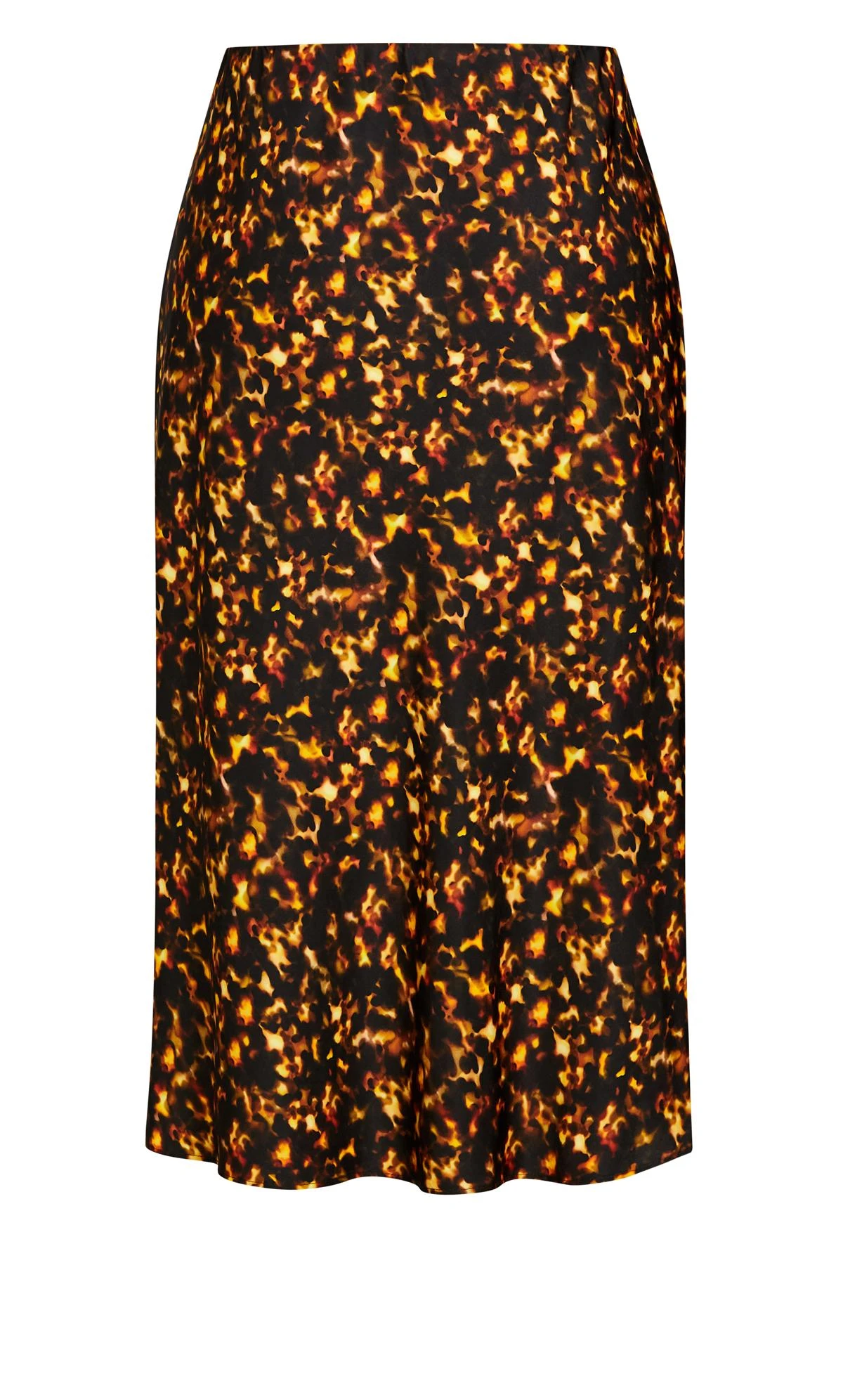 City Chic Tortoise Shell Print Midi Skirt - Image 5