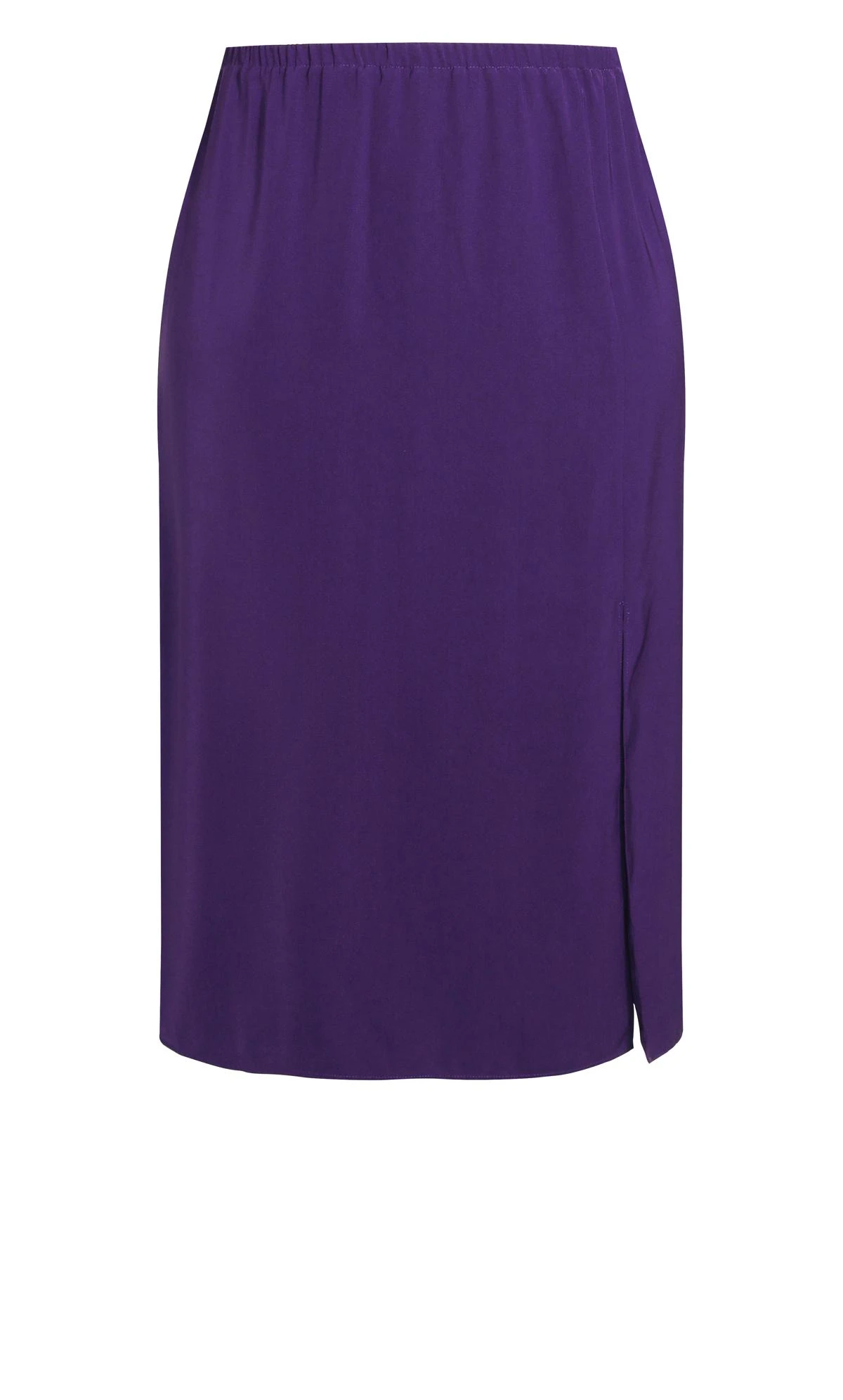 City Chic Purple Midaxi Slit Front Skirt - Image 5