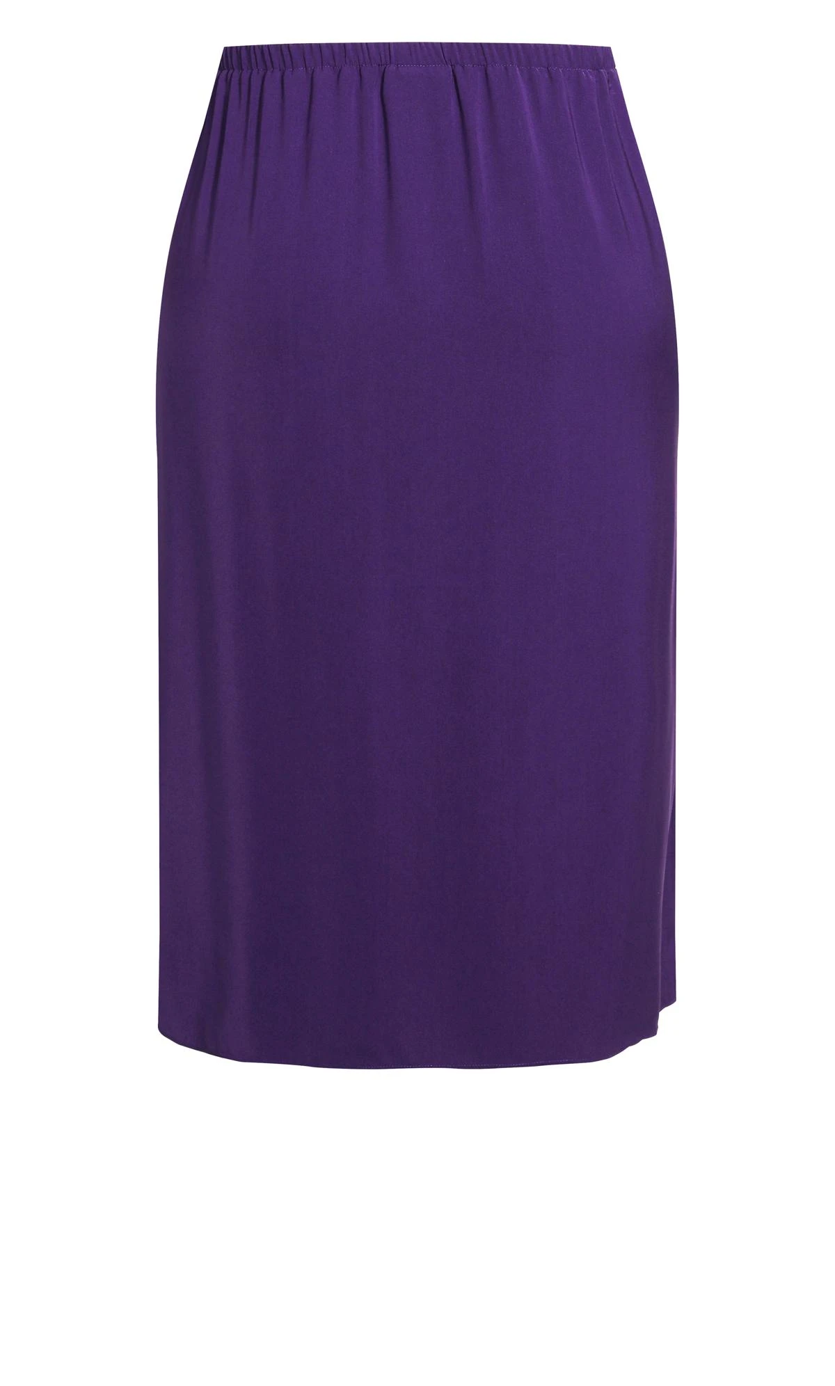 City Chic Purple Midaxi Slit Front Skirt - Image 6