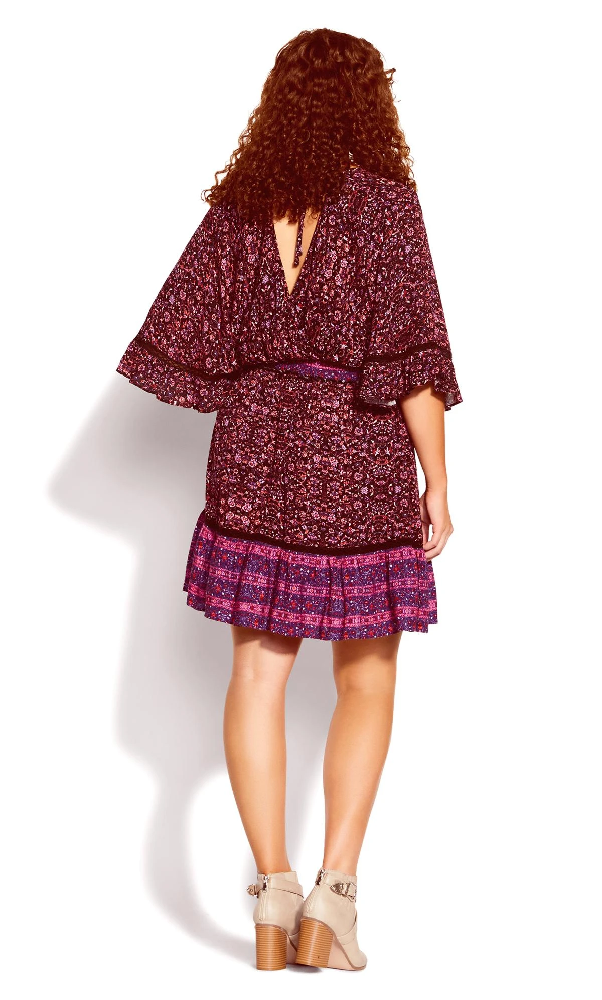 City Chic Starling Reine Purple Marigold Dress - Image 3