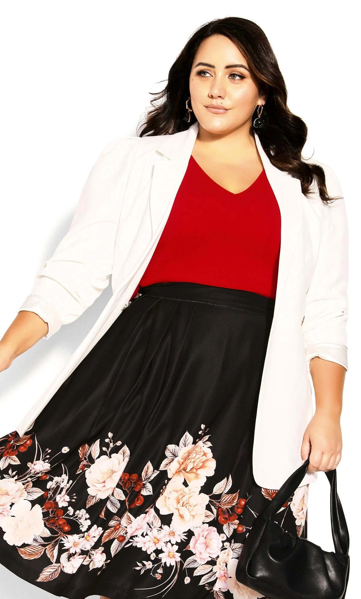 City Chic Black Sophia Skirt - Image 2