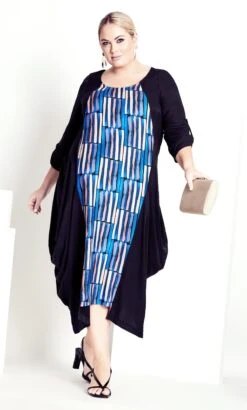 City Chic Manon Baptiste Blue Gia Dress