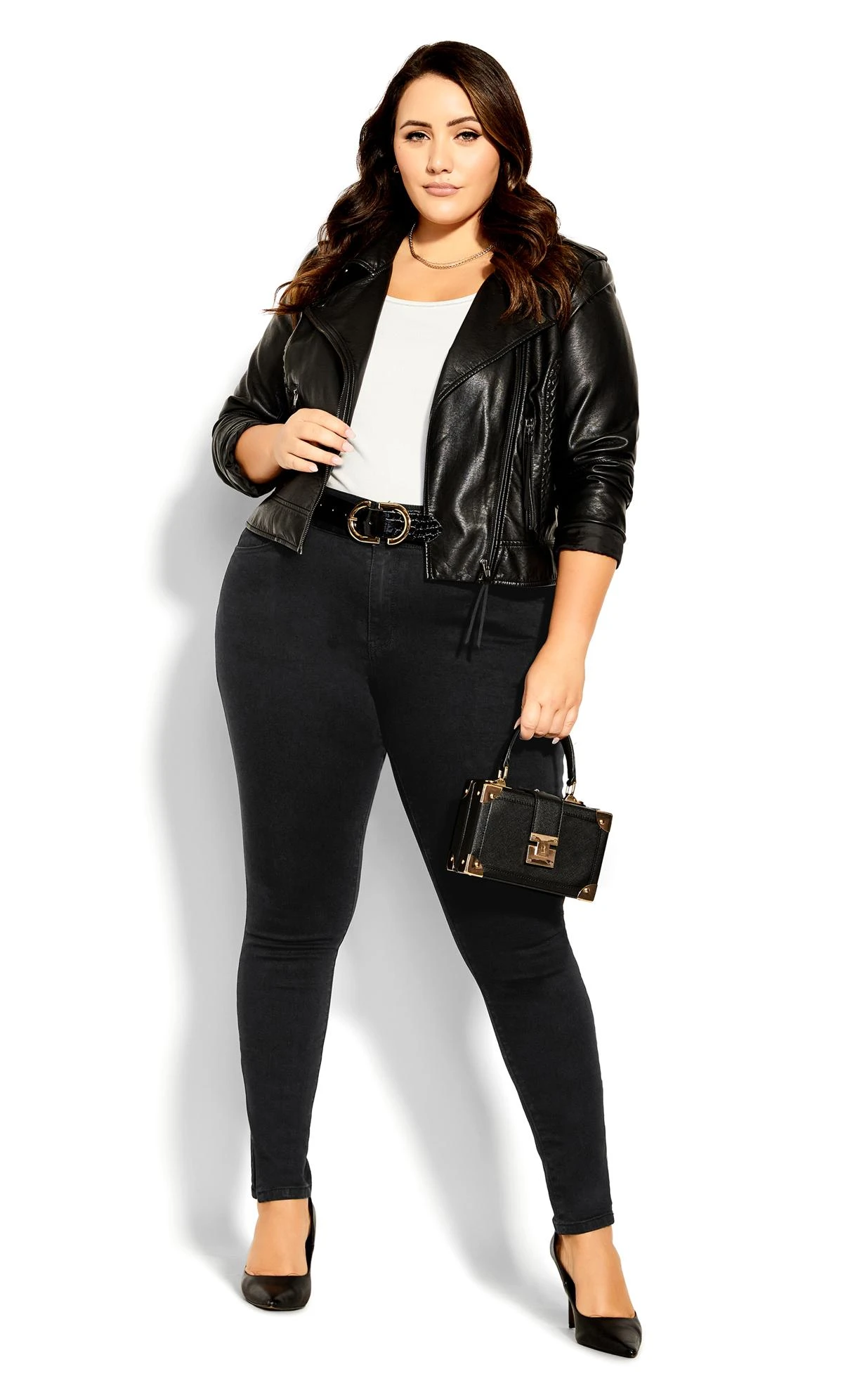 City Chic Black Asha Chloe Jean